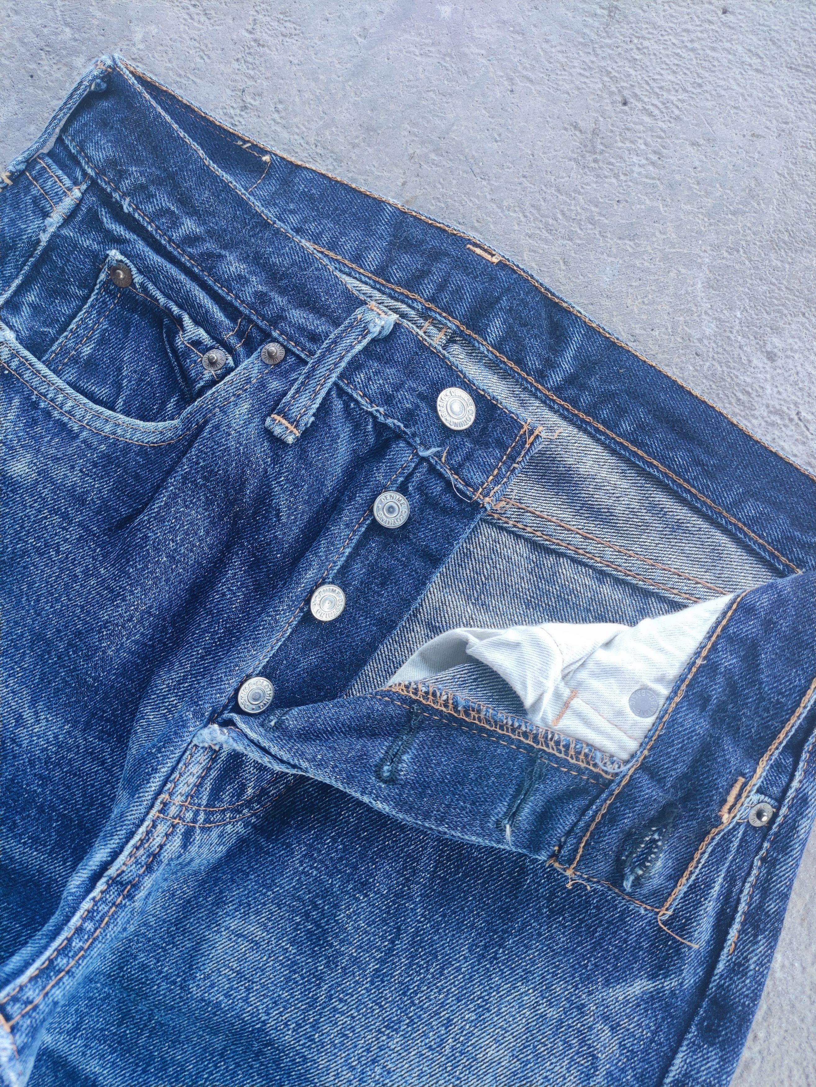 Japanese Brand Vintage Japanese Brand Button Distressed Faded Denim Pants Size US 28 / EU 44 - 5 Thumbnail