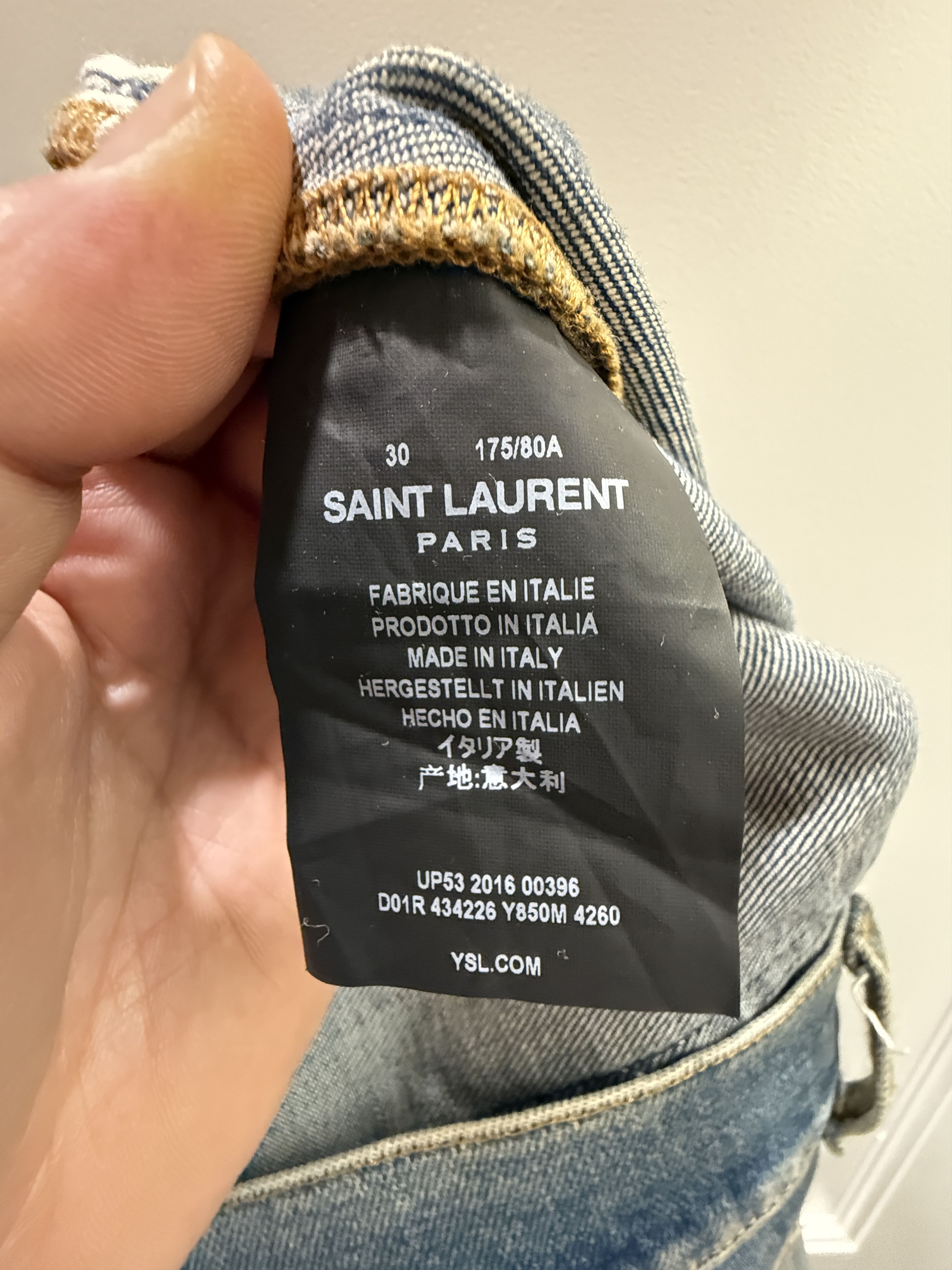 Saint Laurent Paris Saint Laurent Paris Jeans Size 30 Size US 30 / EU 46 - 5 Thumbnail