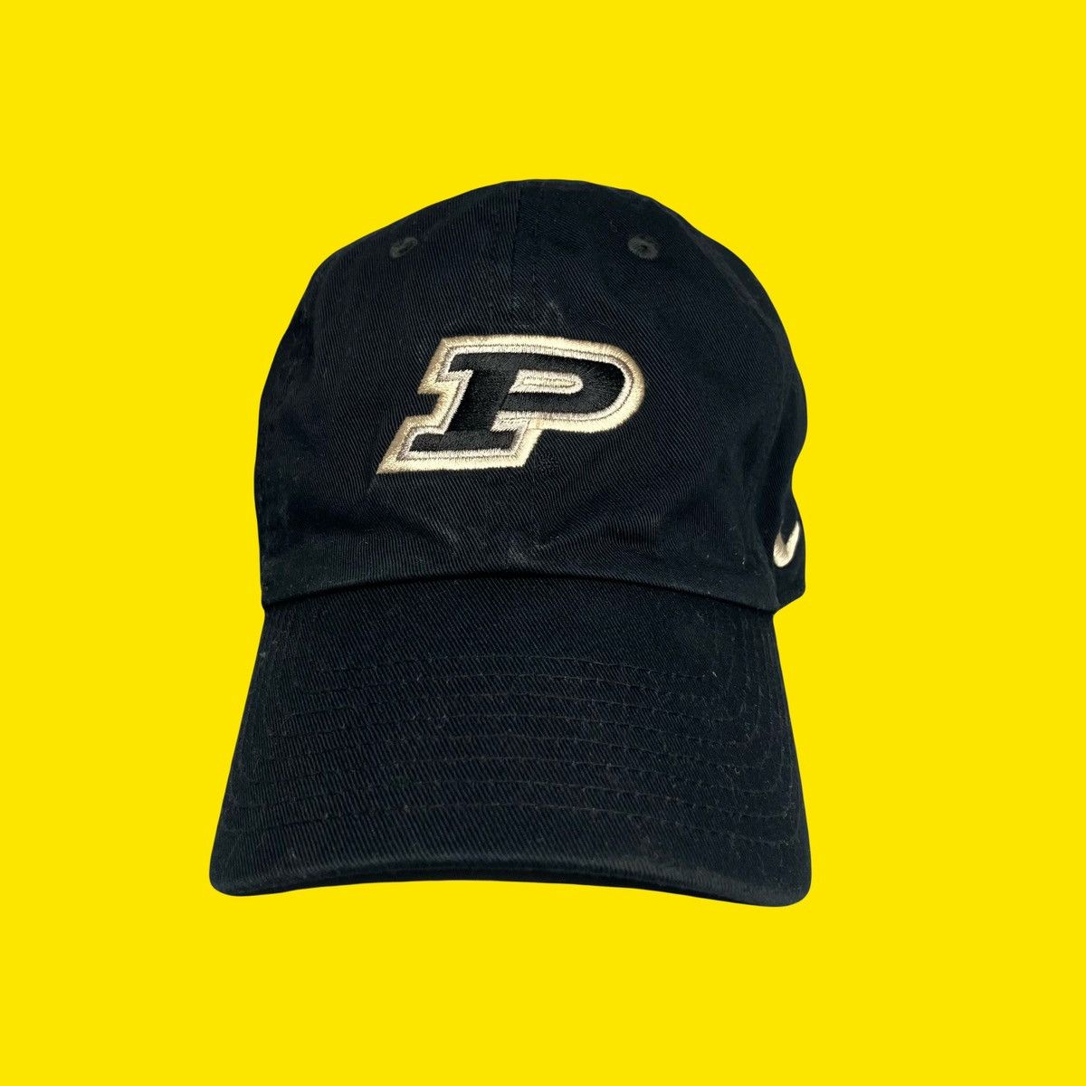 Nike Nike Purdue Boilermakers College Hat OSFA Black/Gold Size ONE SIZE - 2 Thumbnail