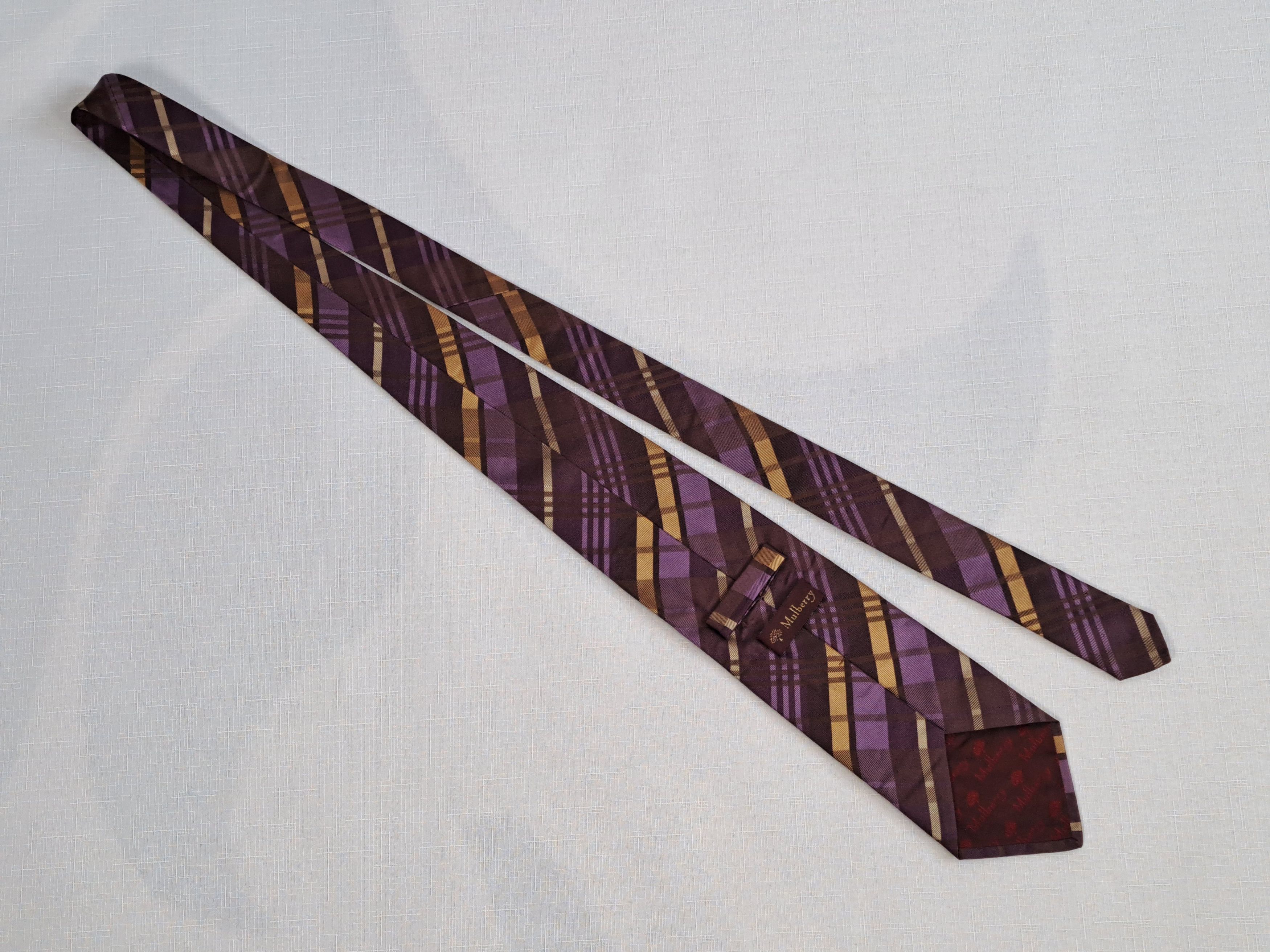 Mulberry × Vintage Mulberry vintage silk tie. Size ONE SIZE - 6 Thumbnail
