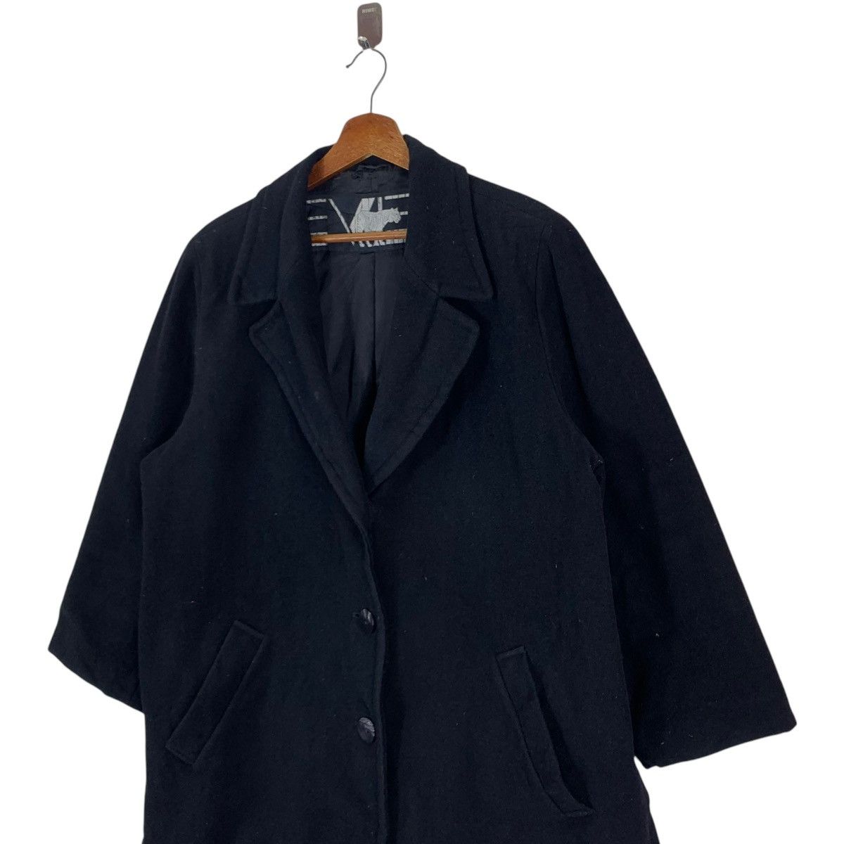 Krizia Uomo × Vintage VINTAGE EVEX BY KRIZIA WOOL BUTTON COAT Size US S / EU 44-46 / 1 - 4 Thumbnail