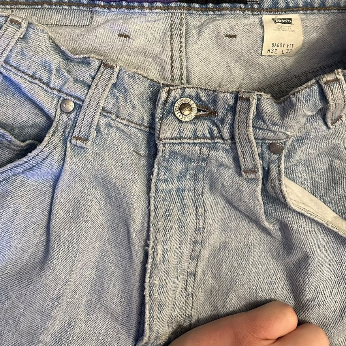 Levi's × Vintage VINTAGE SILVERTAB LEVIS Size US 32 / EU 48 - 4 Thumbnail