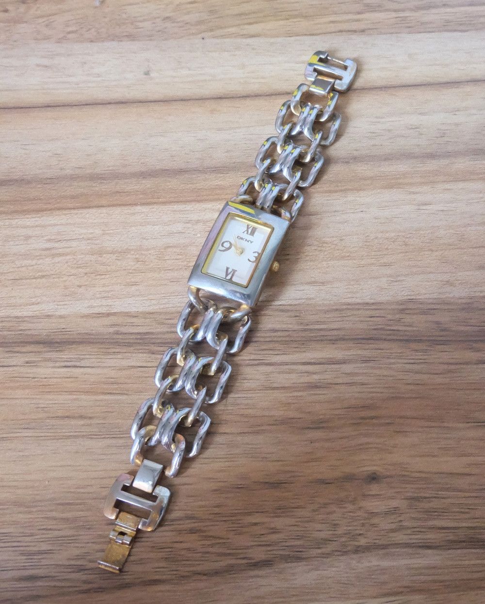 DKNY DKNY Tank Gold Chain Bracelet Lady Watch Size ONE SIZE - 2 Thumbnail
