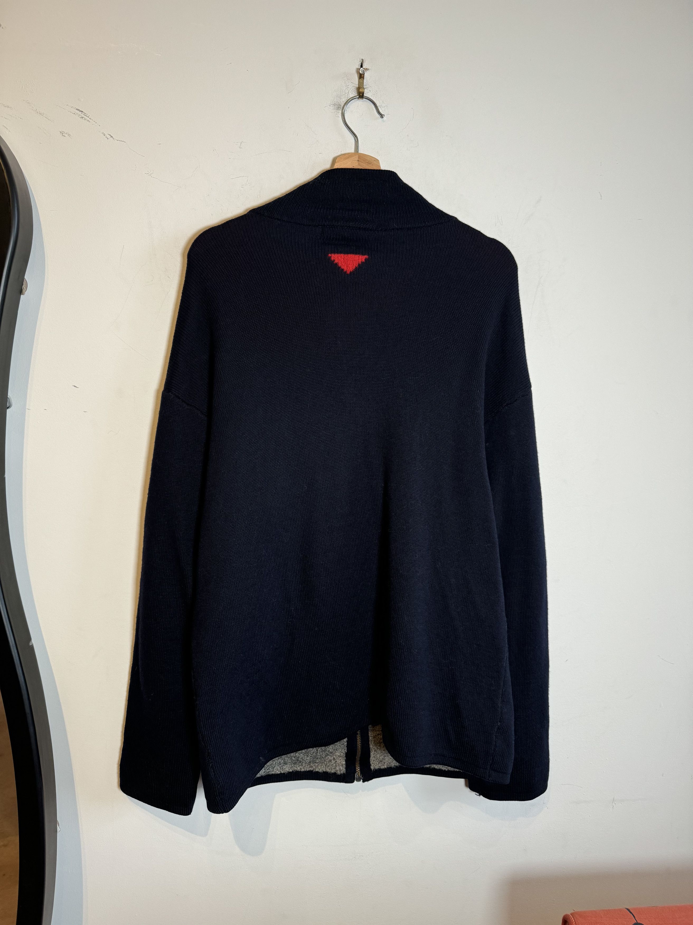 Iceberg 80/90s Iceberg Wool Zip Up Sweater Size M fits L/XL Size US M / EU 48-50 / 2 - 2 Thumbnail