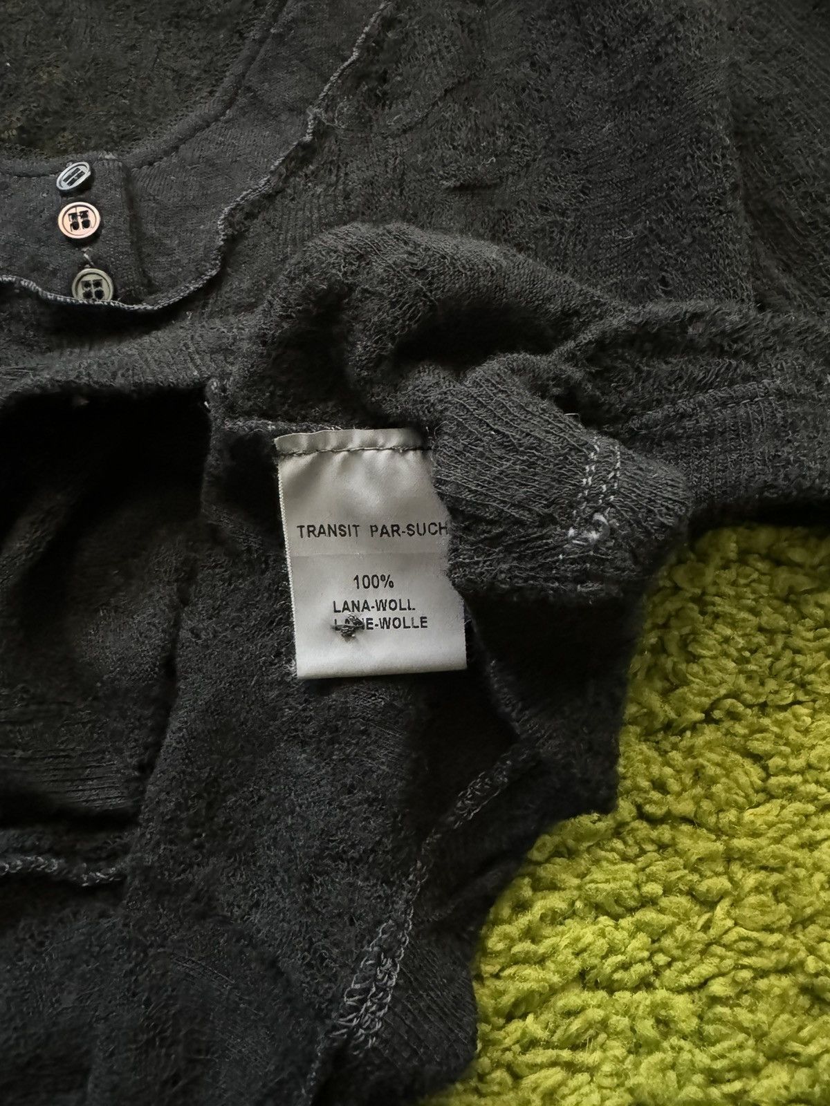 Transit × Transit Uomo Transit par-such avant garde mesh wool sweater Size S / US 4 / IT 40 - 5 Thumbnail