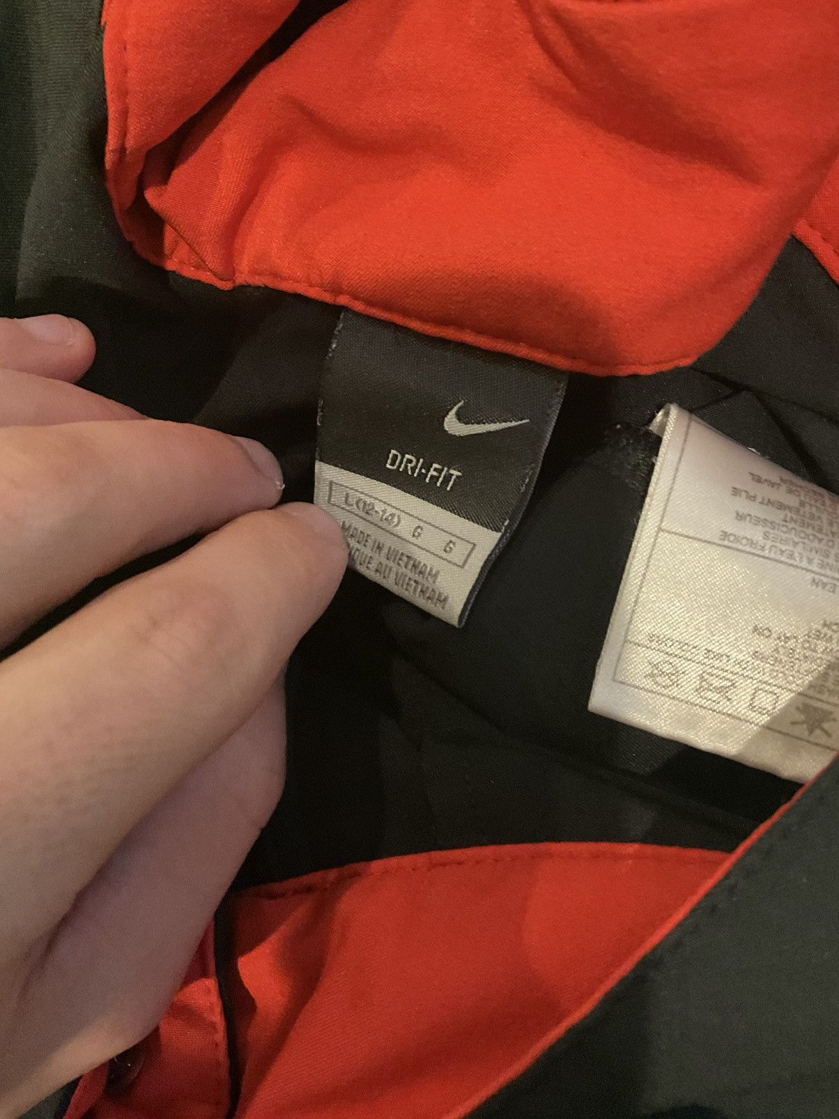 Nike × Vintage Vintage Nike black and pink cargo pants Size 36" / US 14 / IT 50 - 2 Thumbnail