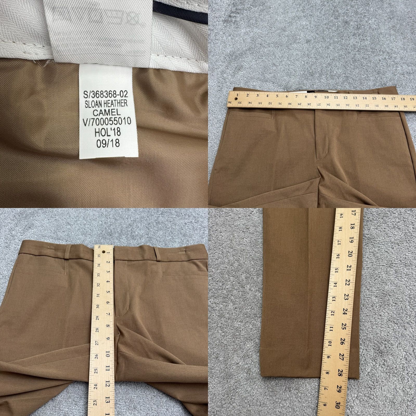 Banana Republic Banana Republic Sloan Ankle Crop Slim Trouser Pants Women 12 Heather Camel Brown Size 34" / US 12 / IT 48 - 8 Thumbnail