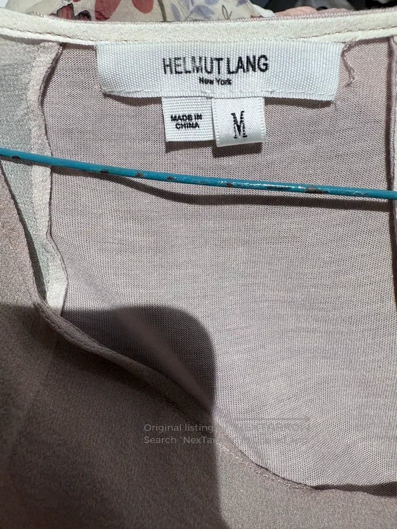 Helmut Lang Helmut Lang A silk satin gauze cotton dress Size M / US 6-8 / IT 42-44 - 5 Thumbnail