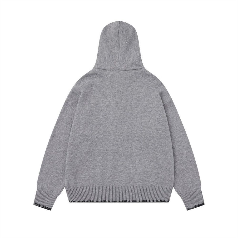 Vintage Men's retro loose casual knitted hooded sweater Size US M / EU 48-50 / 2 - 2 Thumbnail