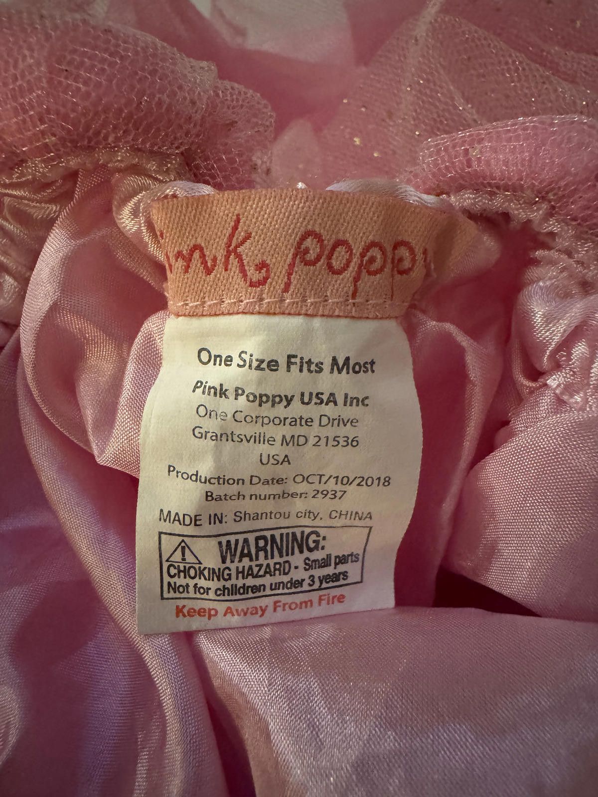 Other Pink Poppy Girls' Pink Tutu Skirt One Size Fits Most Size 24" / US 00 / IT 34 - 3 Thumbnail