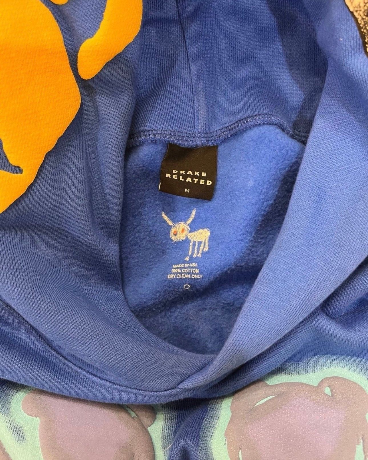 Drake For All The Dogs Blue Hoodie sz M FATD Big As The What