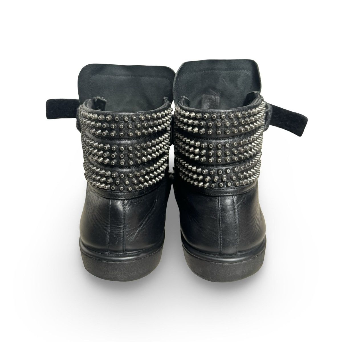 Saint Laurent Paris SAINT LAURENT PARIS SL/14H BLACK STUDDED HIGHTOPS Size US 10.5 / EU 43-44 - 7 Thumbnail