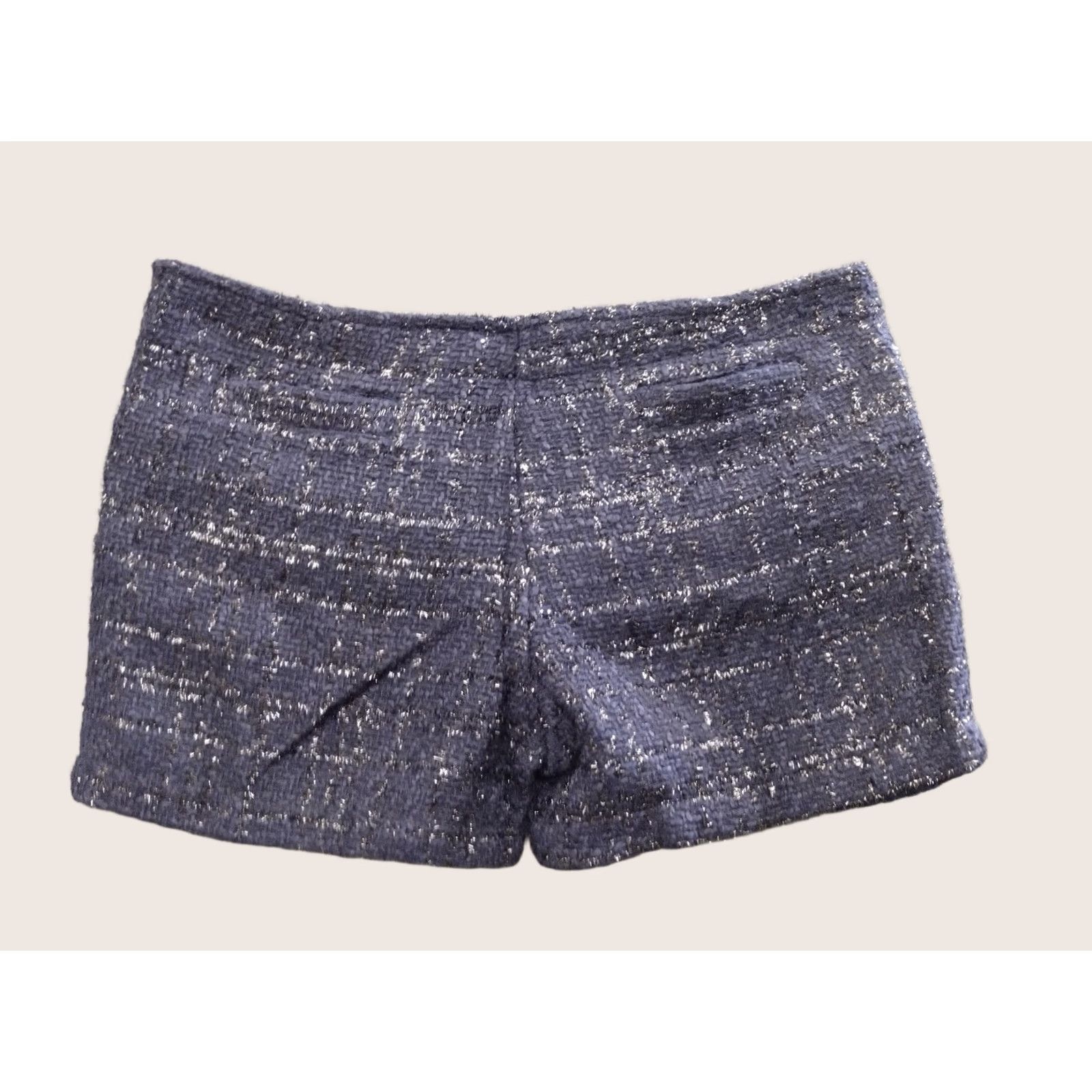 Vintage Codigo Tweed sparkly Skort Shirt Womens Blue M Skirt 90s Casual Button Zip Short Rise Mid Polyester TweedBrand: Codigo Size 32" / US 10 / IT 46 - 1 Thumbnail