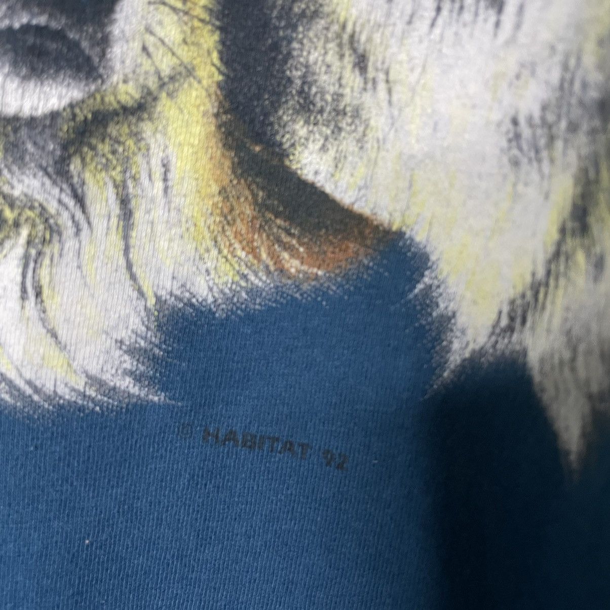 Habitat × Vintage Vintage 1992 Habitat Wolf Double Sided Graphic T Shirt Size US M / EU 48-50 / 2 - 3 Thumbnail