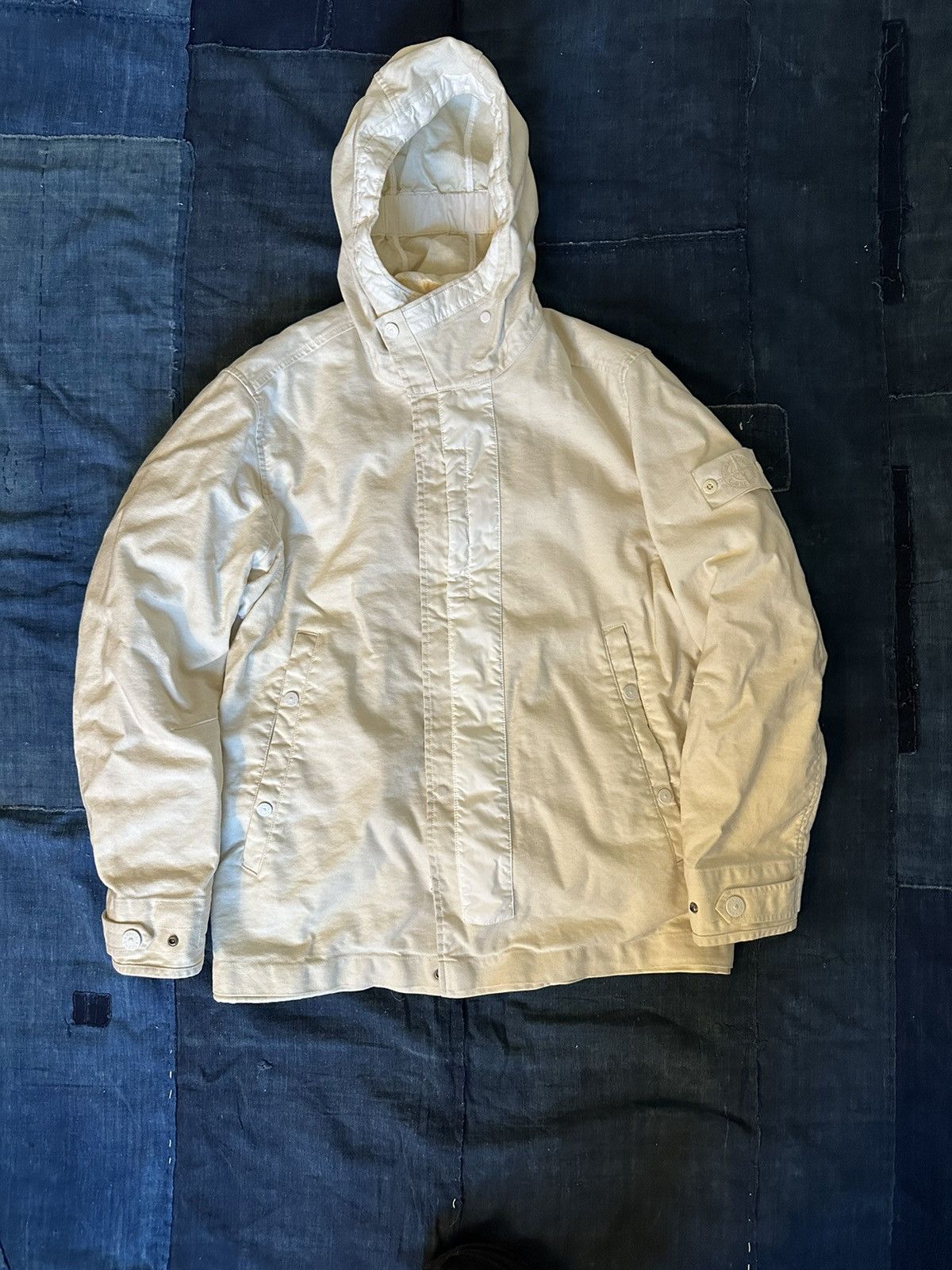 Stone Island 442F1 Stone Island Ghost Piece Mil Spec Diagonal Wool Jacket Grailed