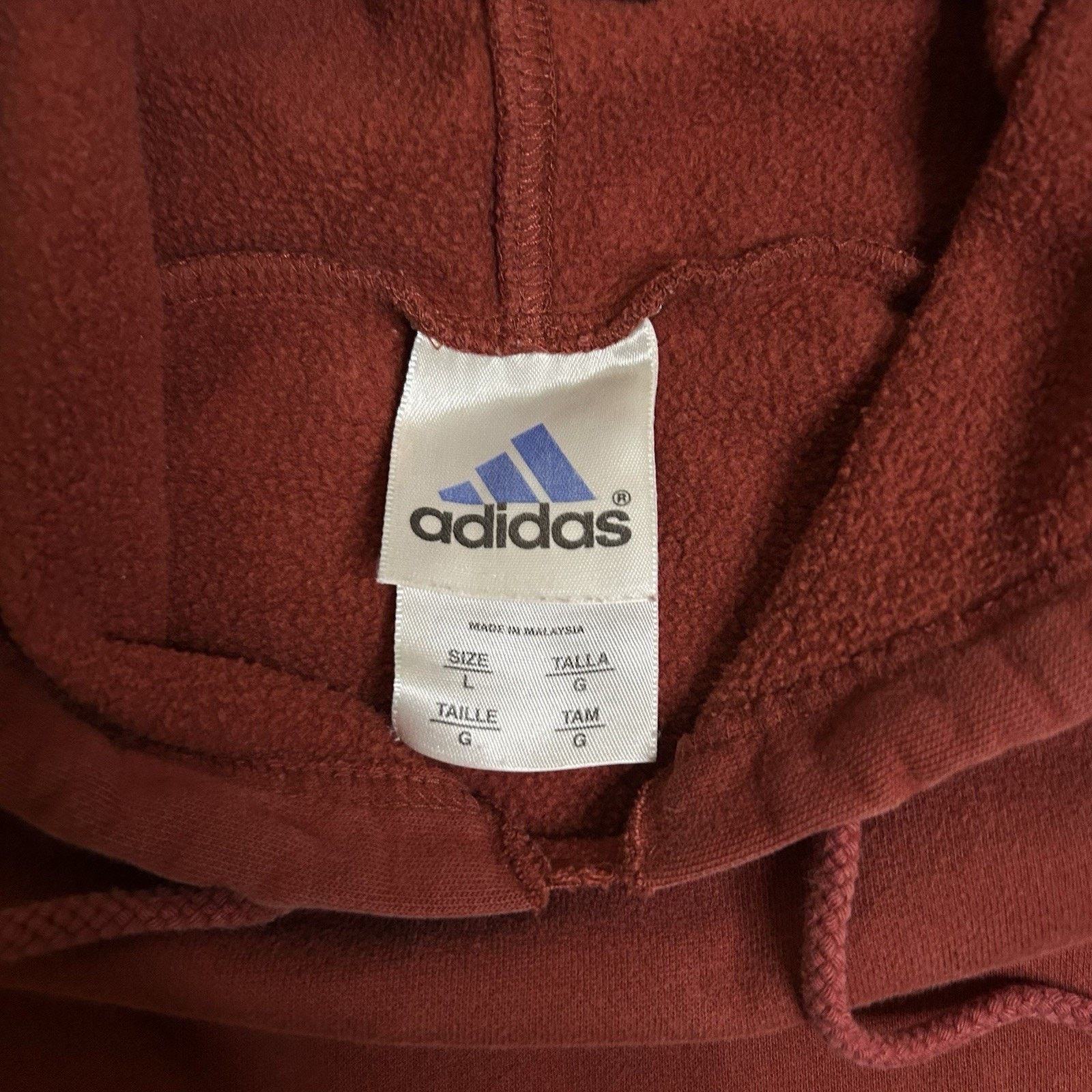 Adidas Vtg Adidas Sweatshirt Mens L Red Crew Neck Sweater 90’s/Y2K Size US L / EU 52-54 / 3 - 4 Thumbnail