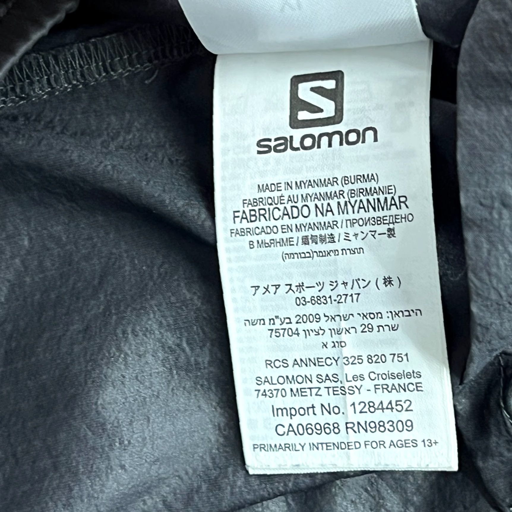 Salomon Salomon Track Jacket Mens L Black Sleeveless Fast Wing Vest Lightweight Full Zip Packable Size US L / EU 52-54 / 3 - 5 Thumbnail