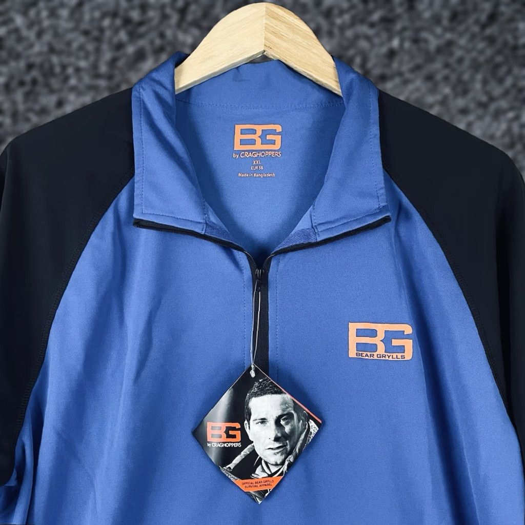 Vintage Bear Grylls By Craghoppers 1/4 Zip Pullover Mens 2XL Tech Blue NWT F348 Pullover 1/4 Zip Size US XXL / EU 58 / 5 - 1 Thumbnail