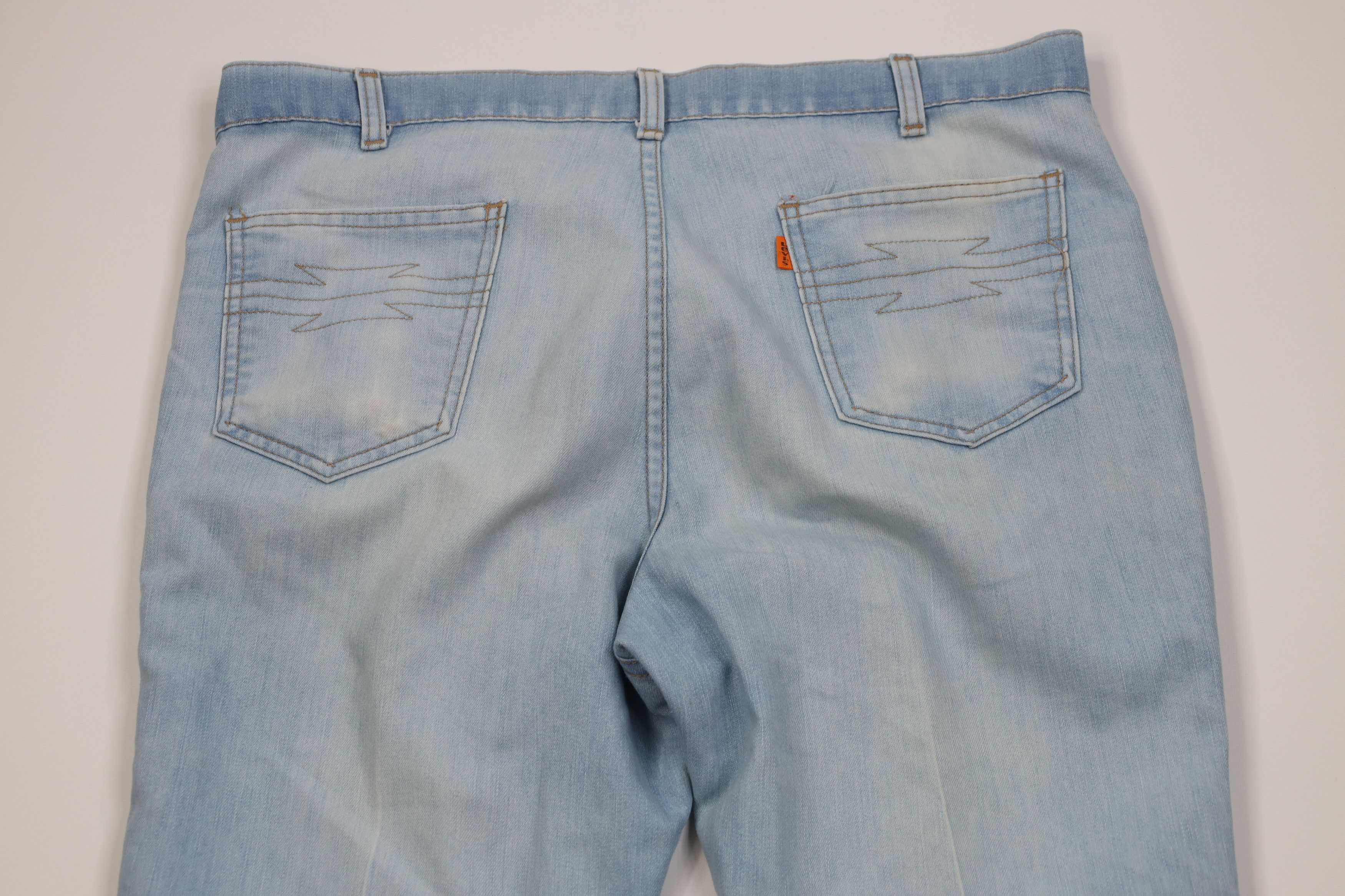 Levi's Vintage 70s Levis Orange Tab Bell Bottoms Jeans Blue USA Size US 38 / EU 54 - 13 Thumbnail