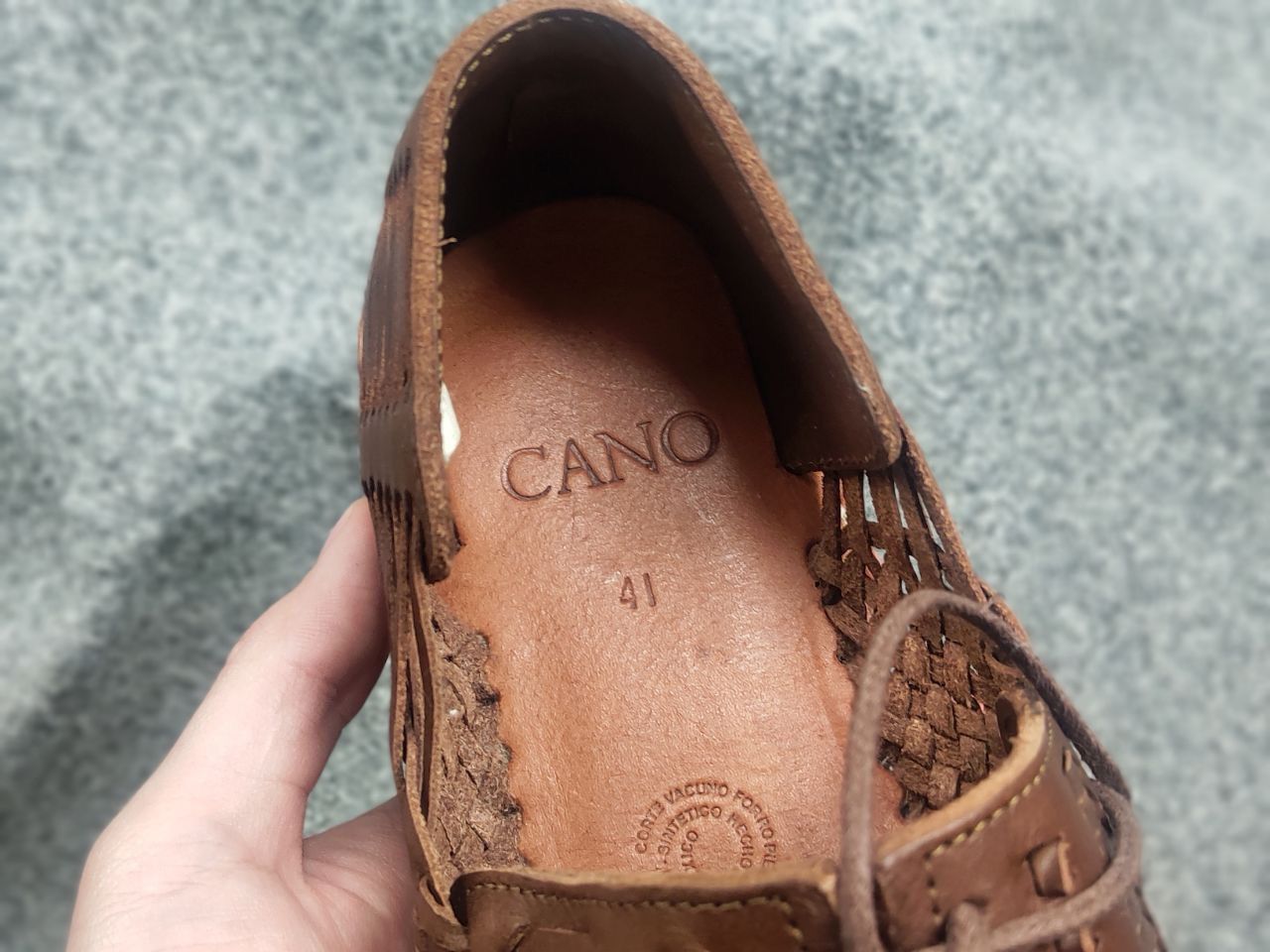 Other Cano Benito Cognac Designer woven leather Casual Shoes Size US 8 / EU 41 - 18 Thumbnail