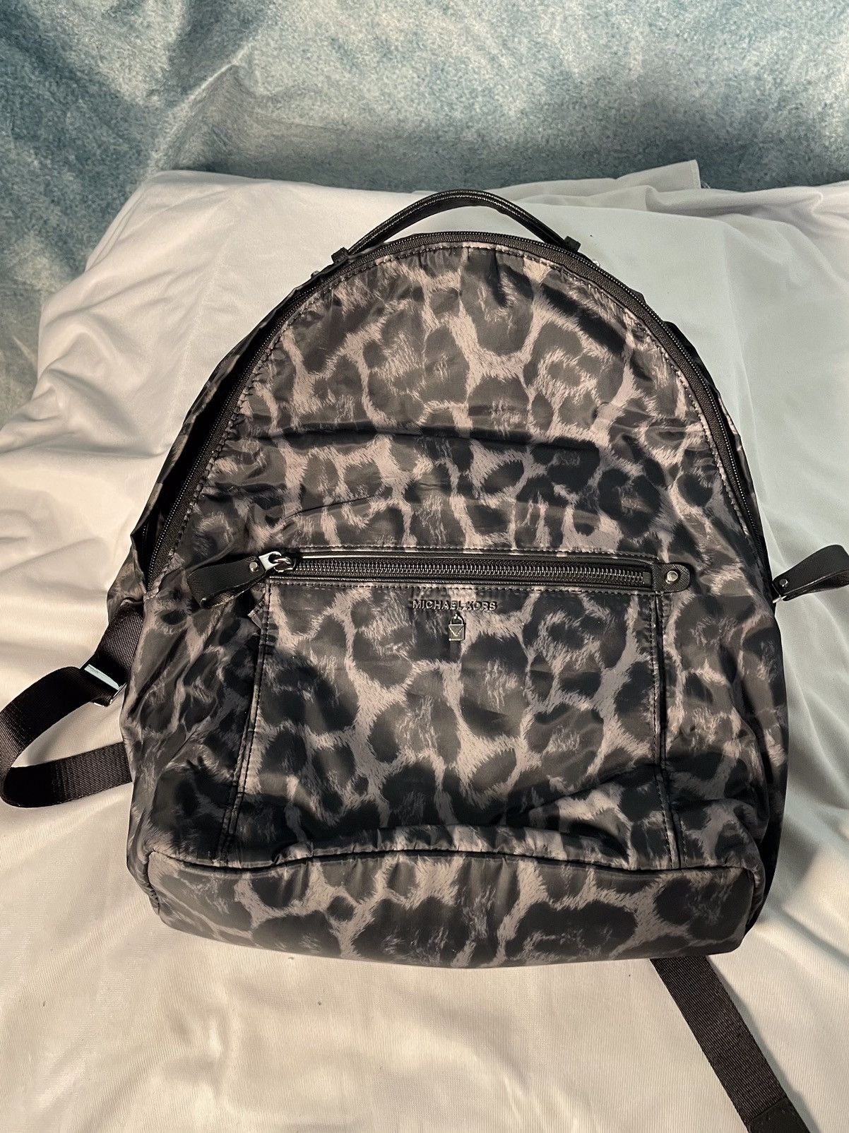 Michael Kors Michael Kors - Black Animal Print Backpack Size ONE SIZE - 1 Thumbnail
