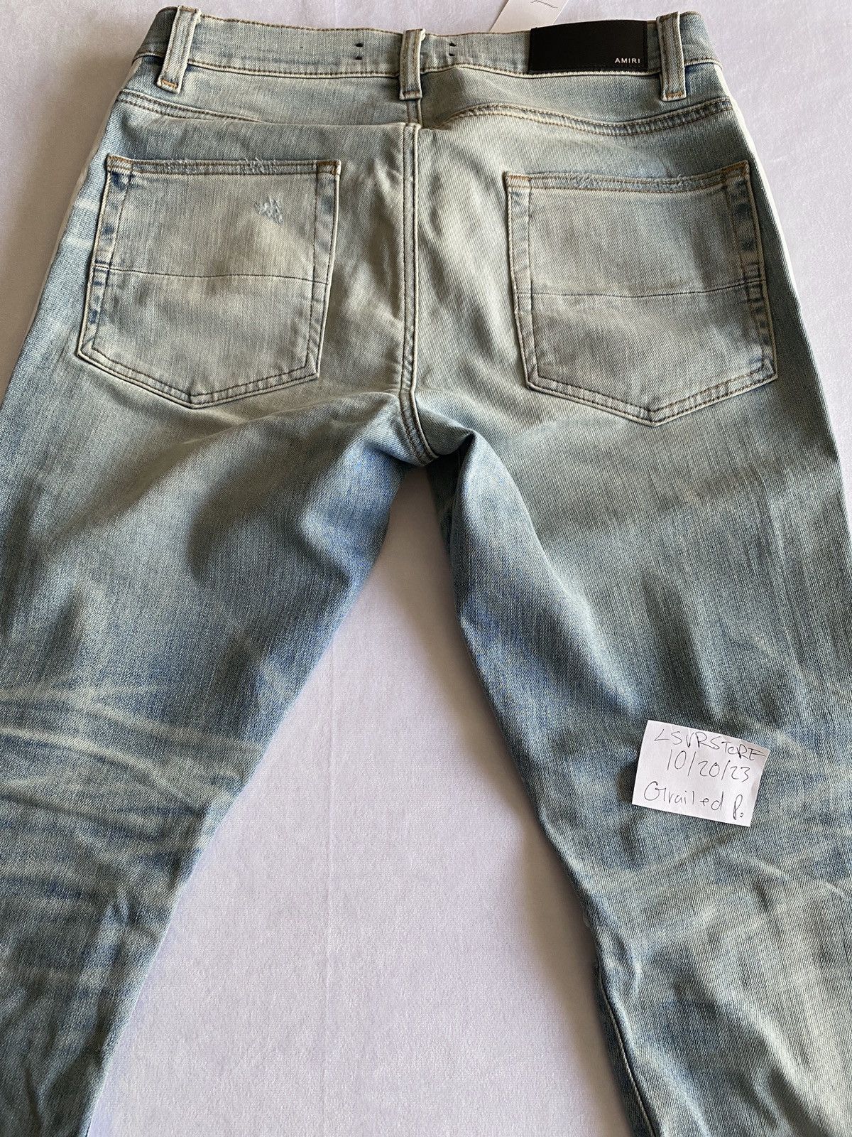 Amiri AMIRI Track Jean LT Indigo 32 OG - Gently Used* Size US 32 / EU 48 - 2 Thumbnail
