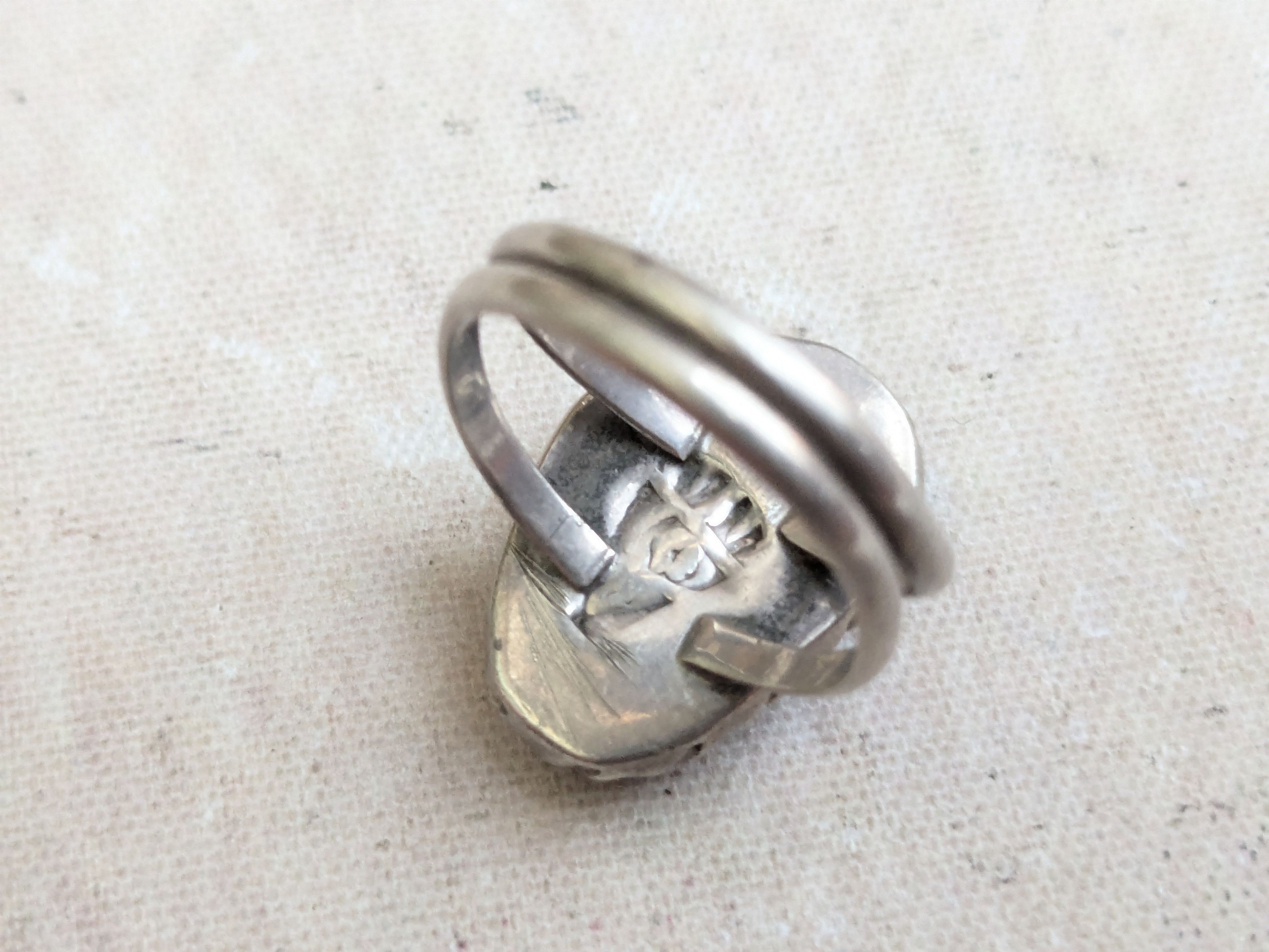 Sterling Silver Vintage Sterling Silver Ring Azurite 7.75 Native Southwest Size ONE SIZE - 7 Thumbnail