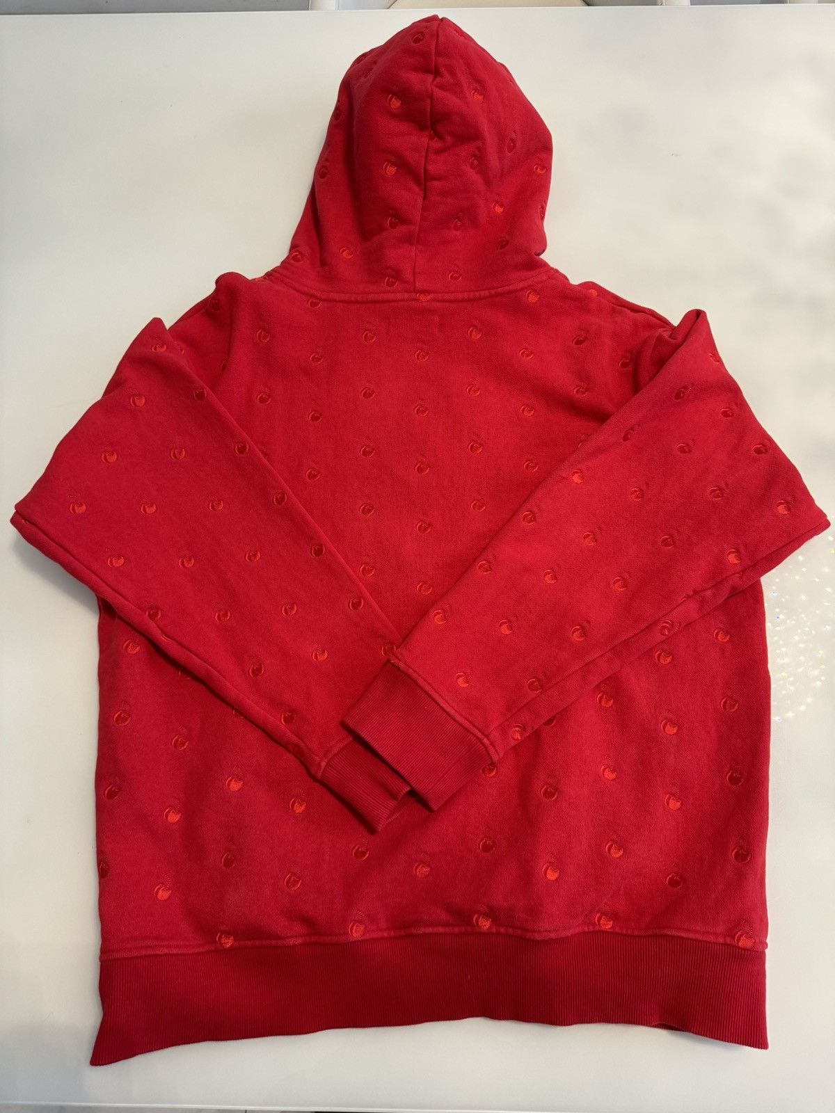 Kith Coca Cola Hoodie Red Cherry Embroider Box Logo Size Xl