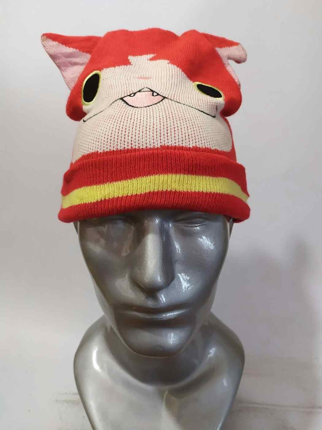image of Pokemon Beanie Monster Cartoon Character Bunny Hats in Orange, Men's