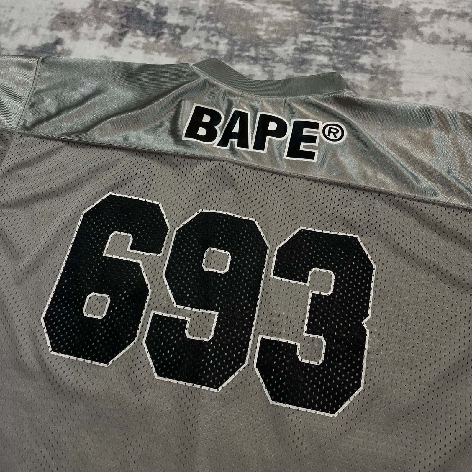 Bape × Comme des Garcons Authentic Bape x Comme Des Garçons Mesh Football Jersey L Size US L / EU 52-54 / 3 - 5 Thumbnail