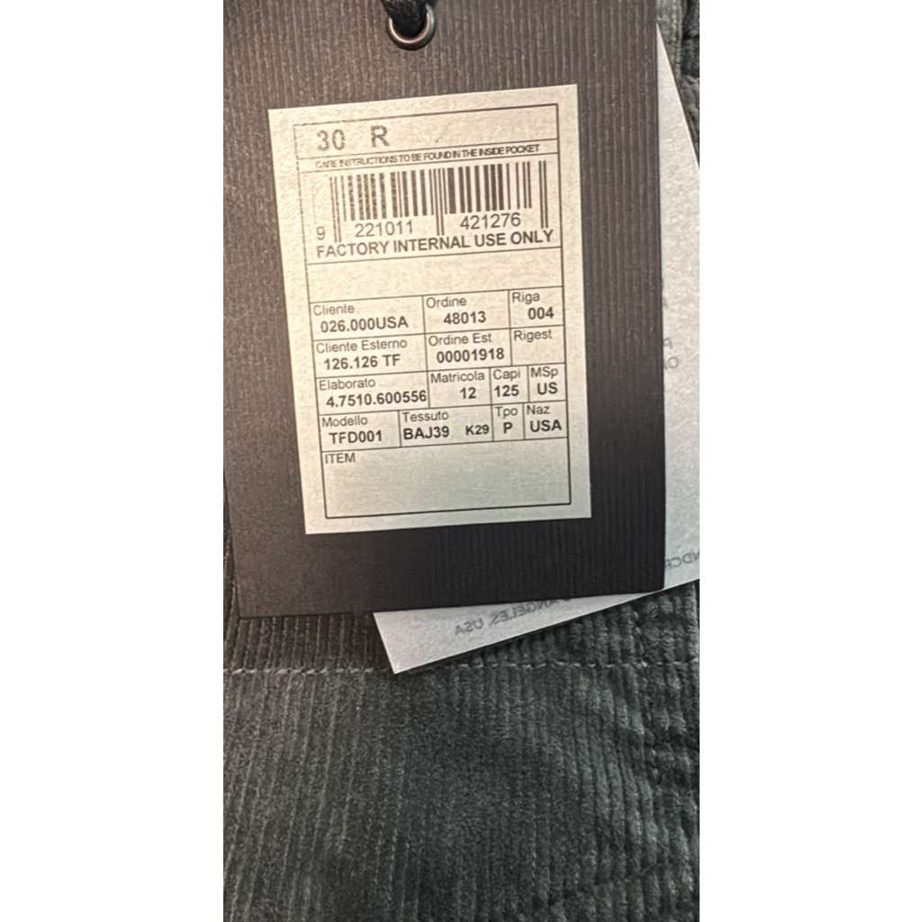 Tom Ford o1rshd1 Slim Fit Coated Denim Jeans in Black / Grey Size US 30 / EU 46 - 22 Thumbnail