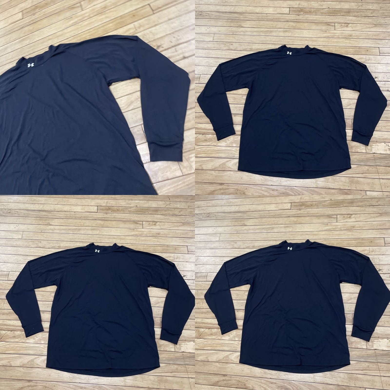 Under Armour VINTAGE Under Armour Thermal Shirt Men L Mock Neck Embroidered Logo Black Shirt Size US L / EU 52-54 / 3 - 10 Thumbnail