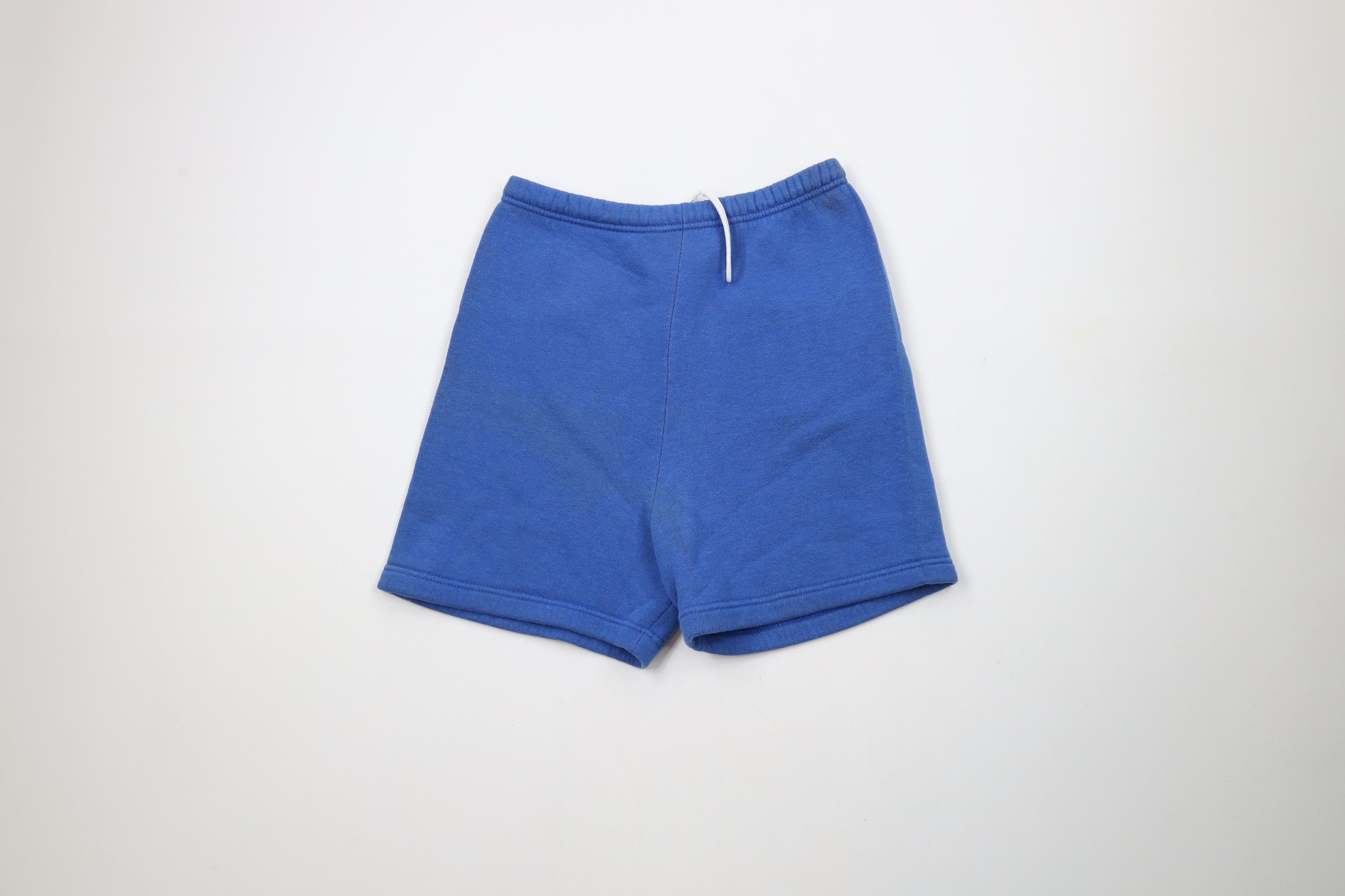 Vintage Vintage 70s Wilson Spell Out Sweatpants Shorts Blue USA Size US 32 / EU 48 - 1 Thumbnail