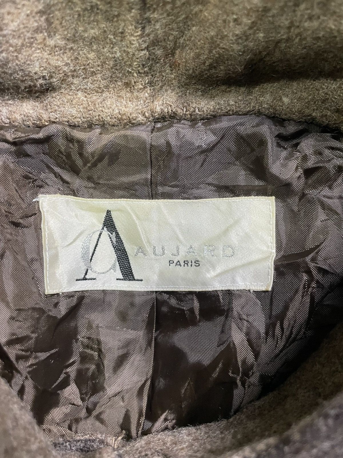 Designer × Vintage Christian Aujard Hooded Alpaca Wool Blend Long Coat (37) Size US S / EU 44-46 / 1 - 7 Thumbnail