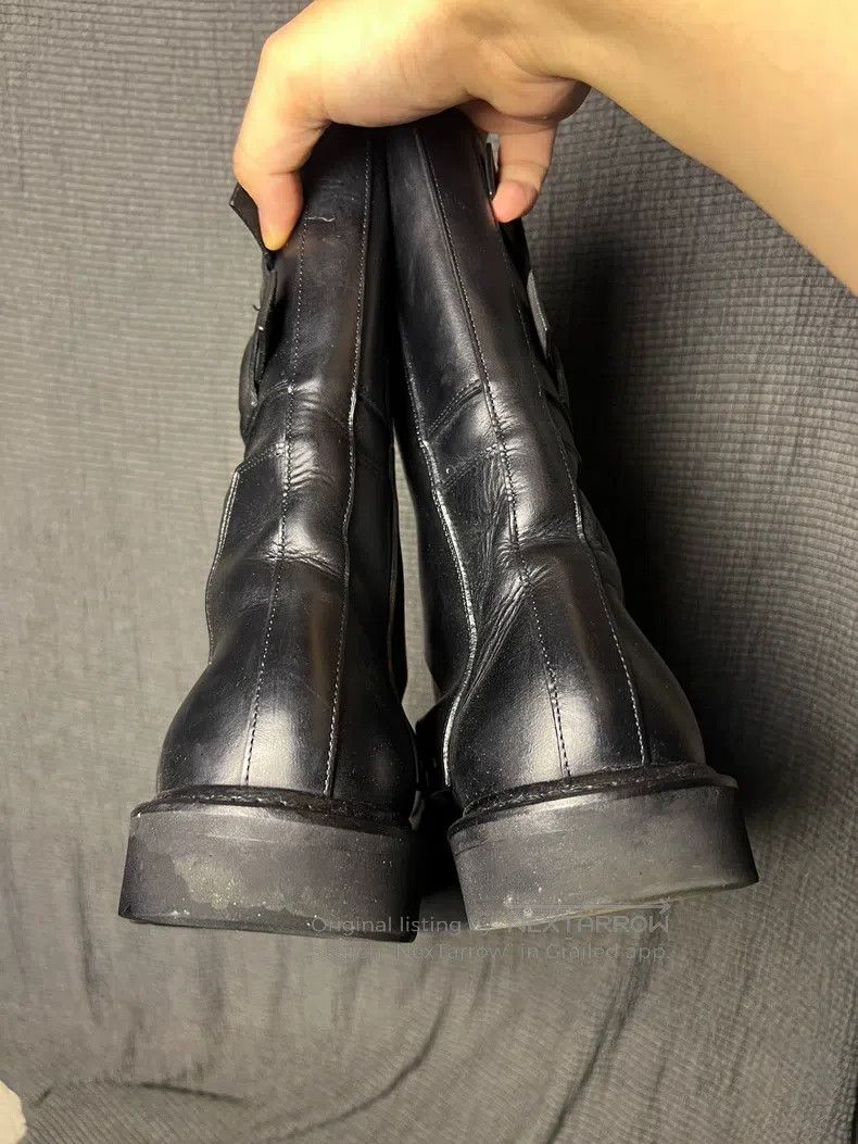 Rick Owens Rick Owens High-top lace-up cowhide military boots Size US 7 / EU 40 - 5 Thumbnail