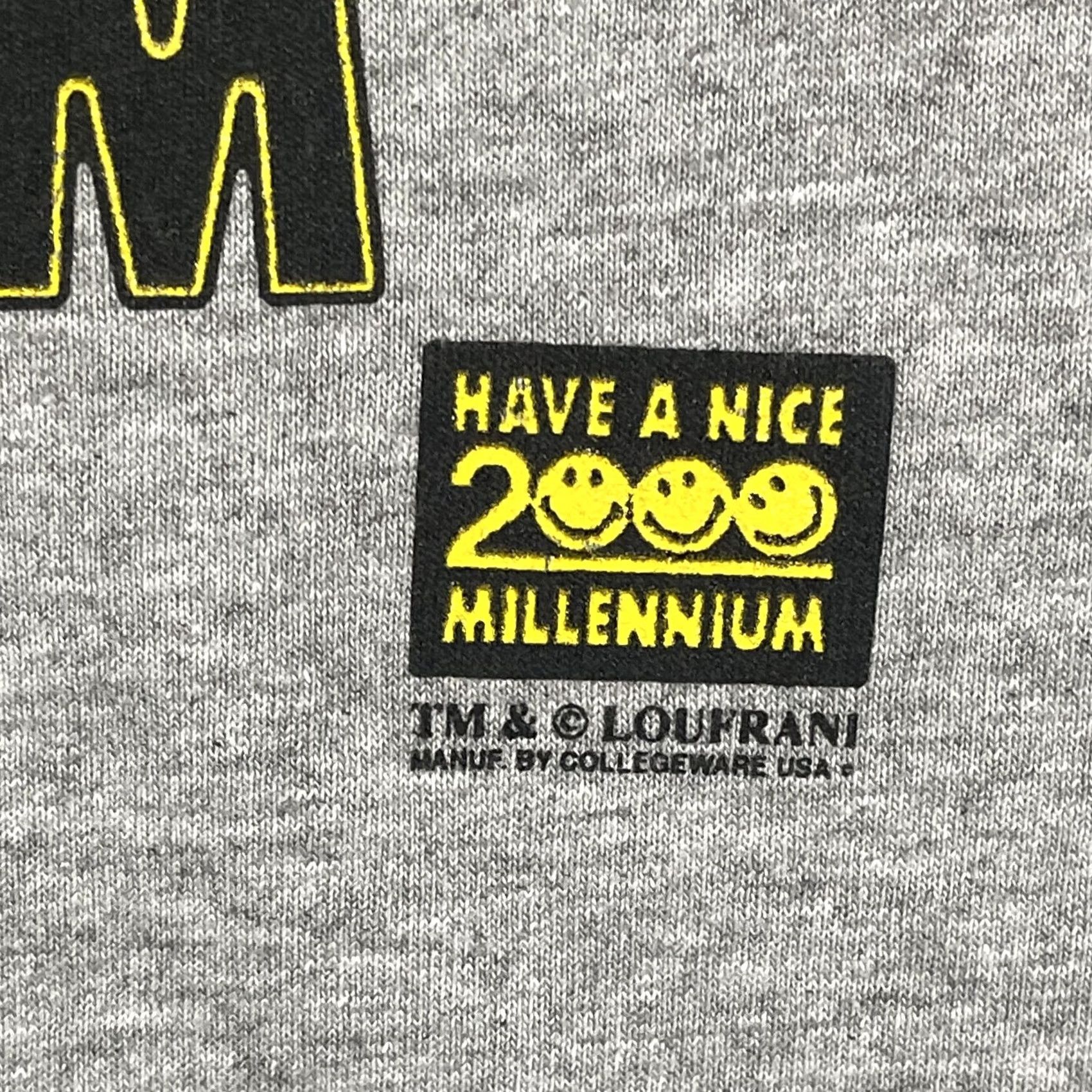 Vintage VINTAGE Have A Nice 2000 MillenniUM Shirt Mens Medium Gray Y2K Graphic Tee Era Size US M / EU 48-50 / 2 - 4 Thumbnail