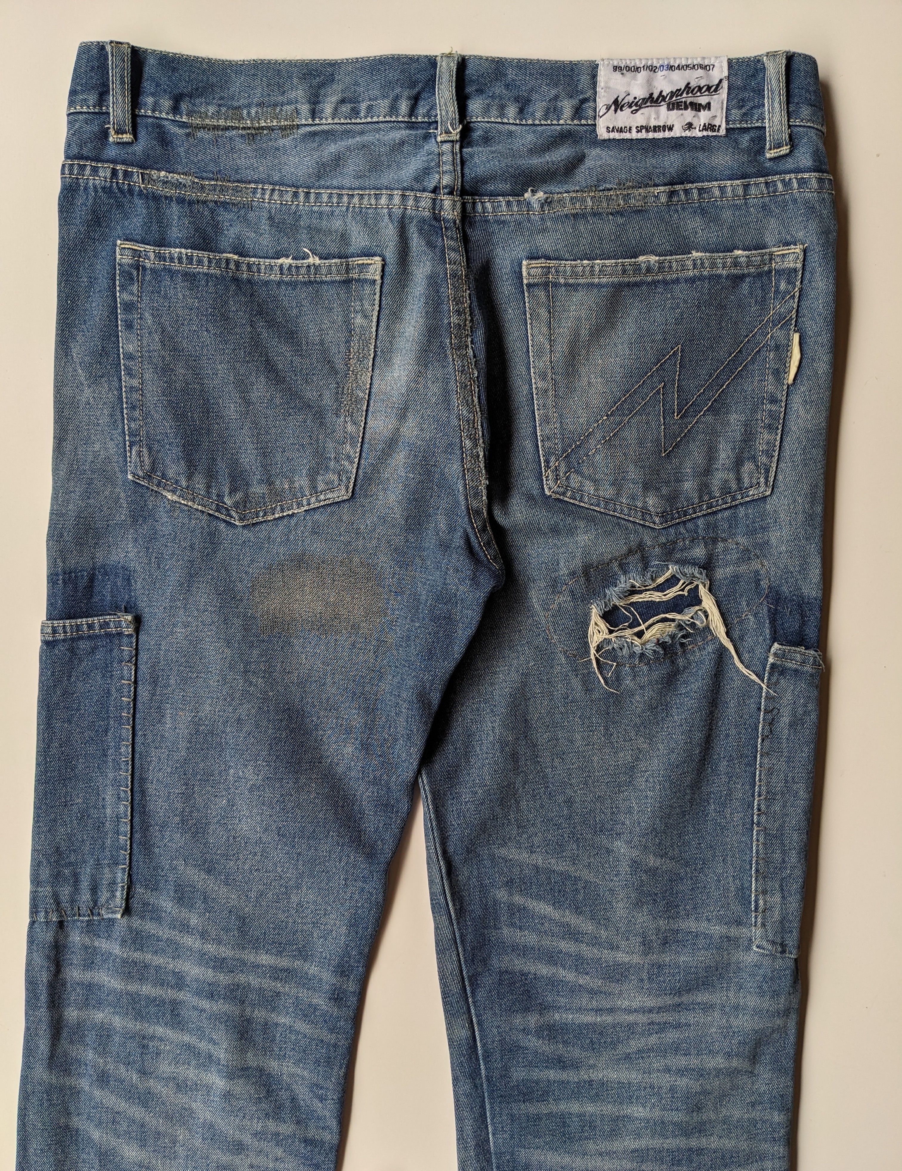 Jean × Neighborhood Neighborhood distressed ripped jean Size US 34 / EU 50 - 8 Thumbnail