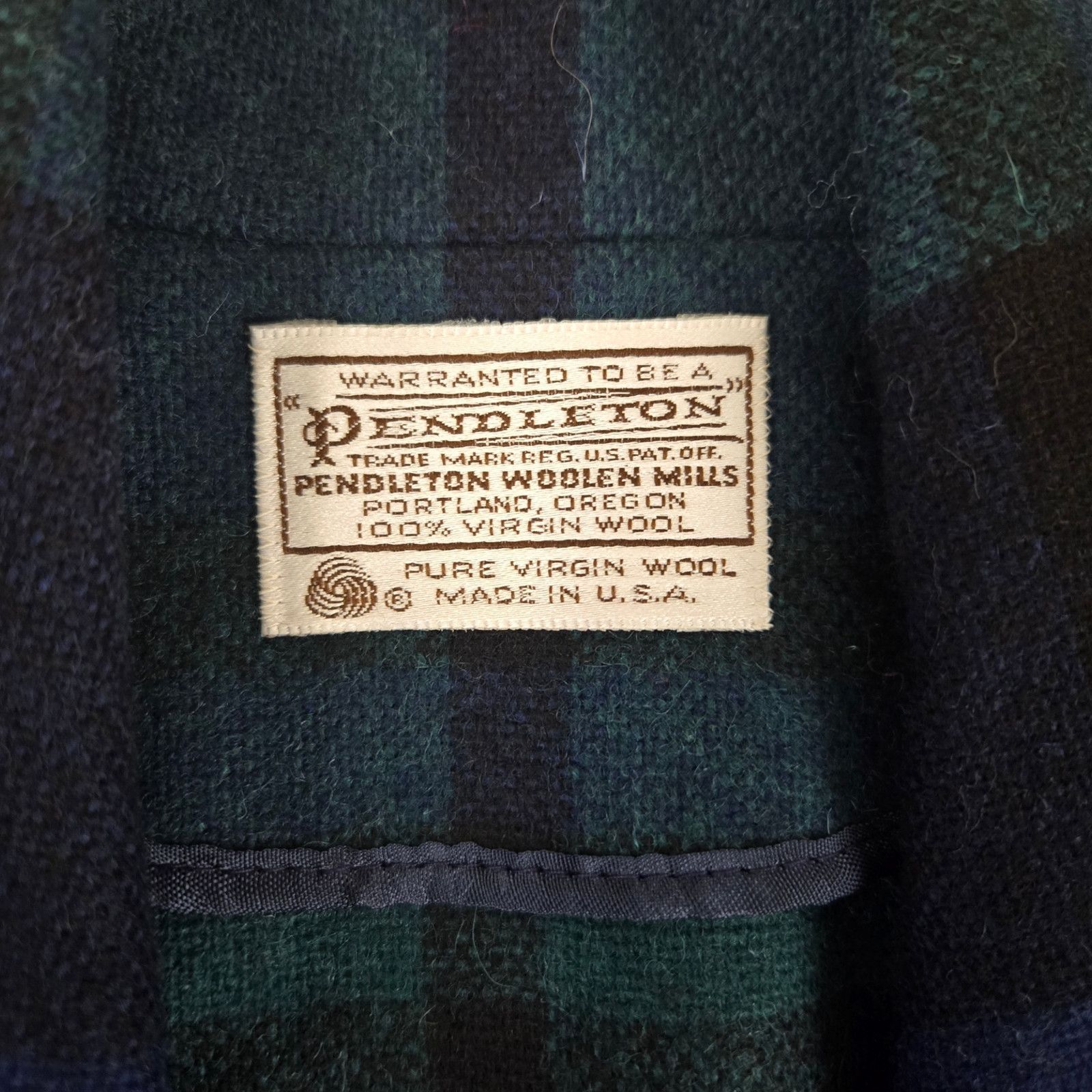 Pendleton Vintage 80s Black Watch Wool Blazer Deadstock Size 12 Size XL / US 12-14 / IT 48-50 - 6 Thumbnail