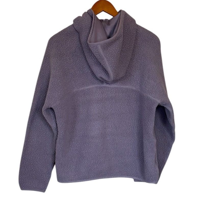 TNA TNA Jacket Women X Small Lilac Purple Sherpa Hooded Fleece Size XS / US 0-2 / IT 36-38 - 4 Thumbnail