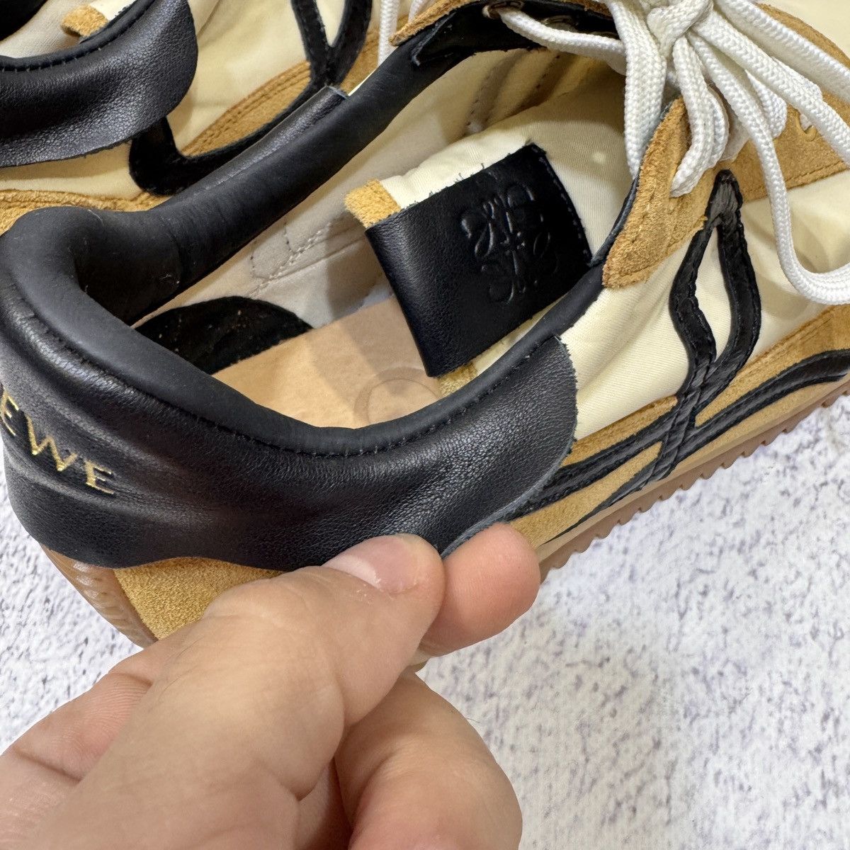 Loewe Loewe Flow Runner Honey Tan Suede Leather Sneakers US10 UK7 Size US 10 / IT 40 - 9 Thumbnail
