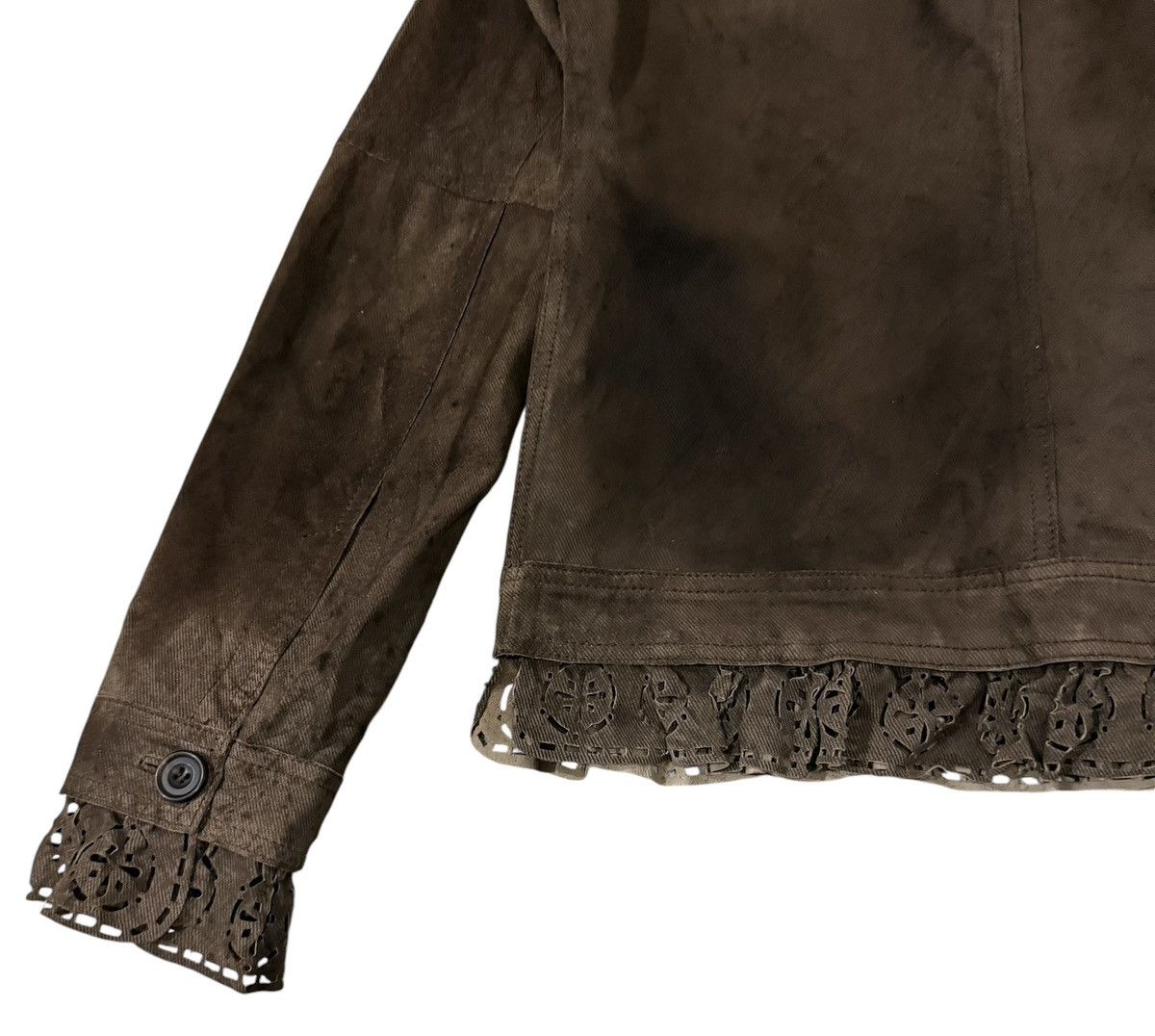 Romeo Gigli Vintage Romeo Gigli Fringe Layered Pigskin Leather Jacket Size S / US 4 / IT 40 - 16 Thumbnail