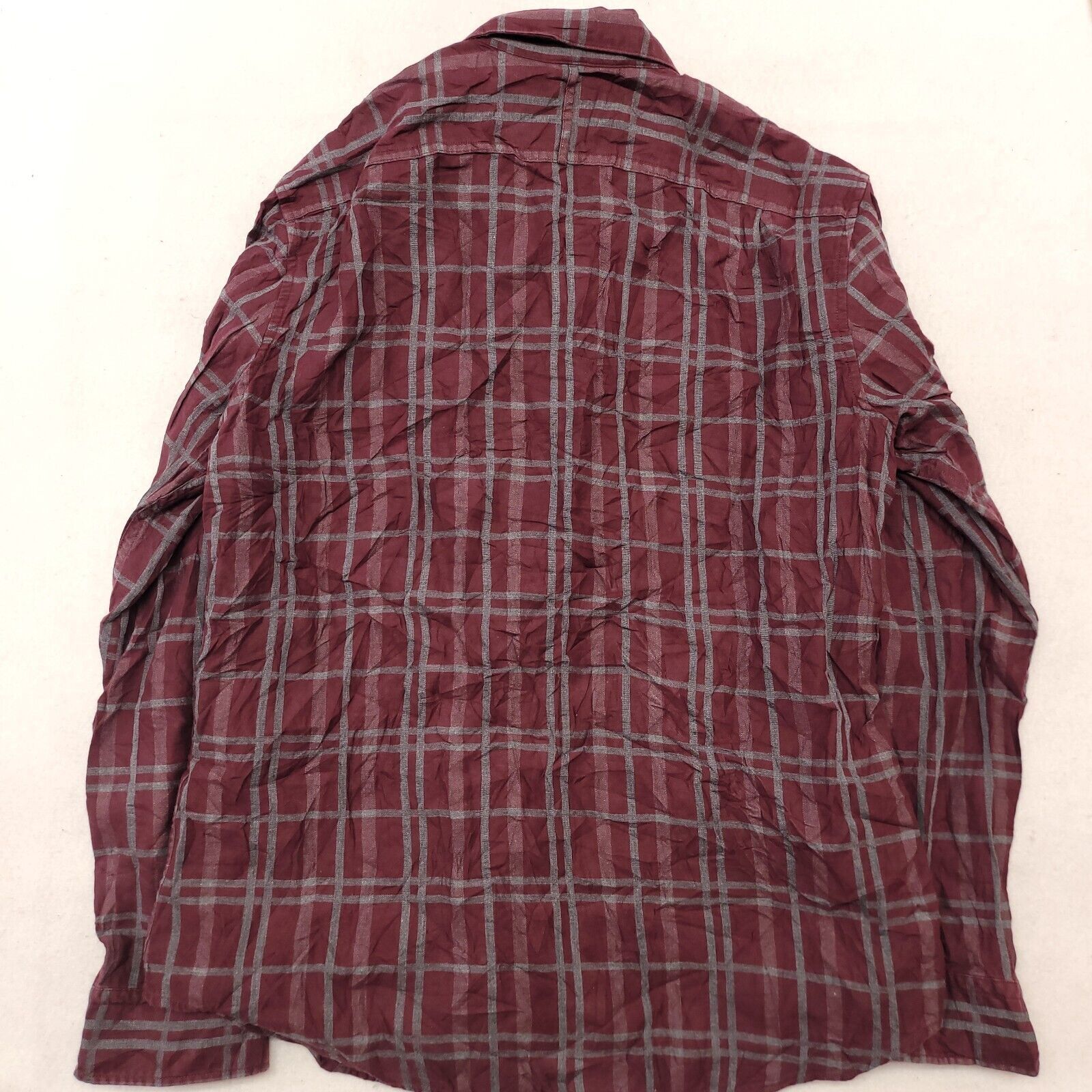 Banana Republic Banana Republic Tartan Flannel Shirt Mens Size L Maroon Gray Size US L / EU 52-54 / 3 - 10 Thumbnail