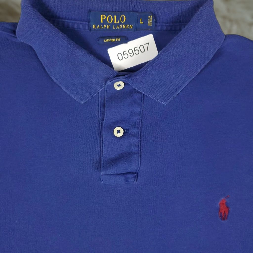 Ralph Lauren VINTAGE Ralph Lauren Polo Shirt Men Size Large Blue Casual Short Sleeve Cotton Size US L / EU 52-54 / 3 - 1 Thumbnail