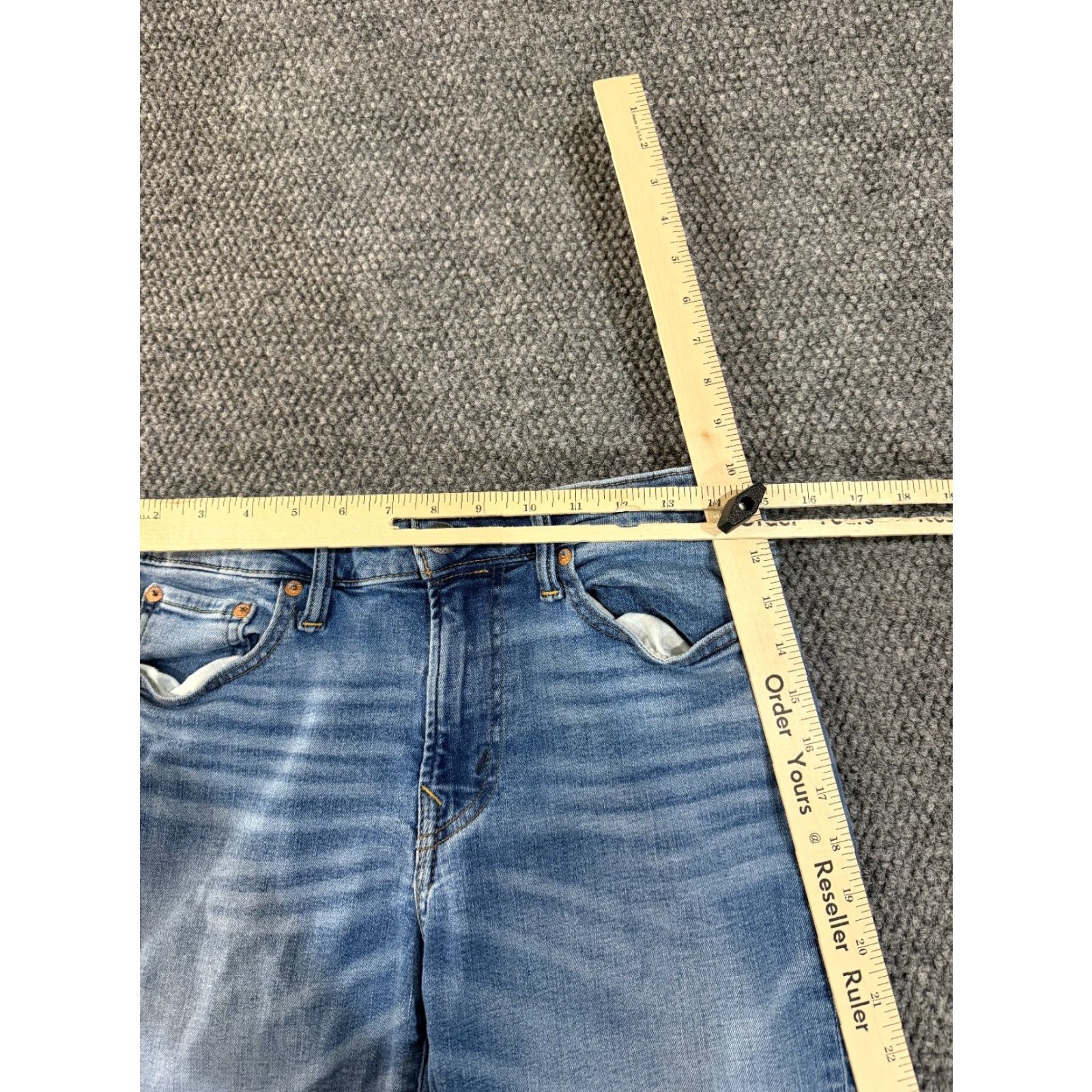 American Eagle Outfitters VINTAGE? No — American Eagle Jeans Men 30x30 Blue Straight Distressed Flex Denim Shirt? Size US 30 / EU 46 - 4 Thumbnail
