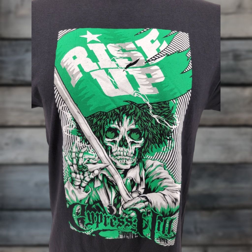 Delta Cypress Hill Rise Up Shirt Men Adult Medium Black Delta Shirt Rock Music Cotton Short Sleeve Crew Neck Regular Fit Logo Size US M / EU 48-50 / 2 - 1 Thumbnail