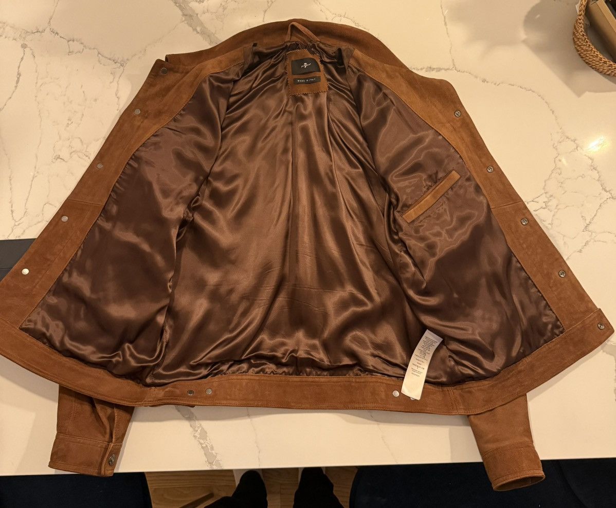 7 For All Mankind Suede Trucker Jacket worn only twice Size US L / EU 52-54 / 3 - 5 Thumbnail