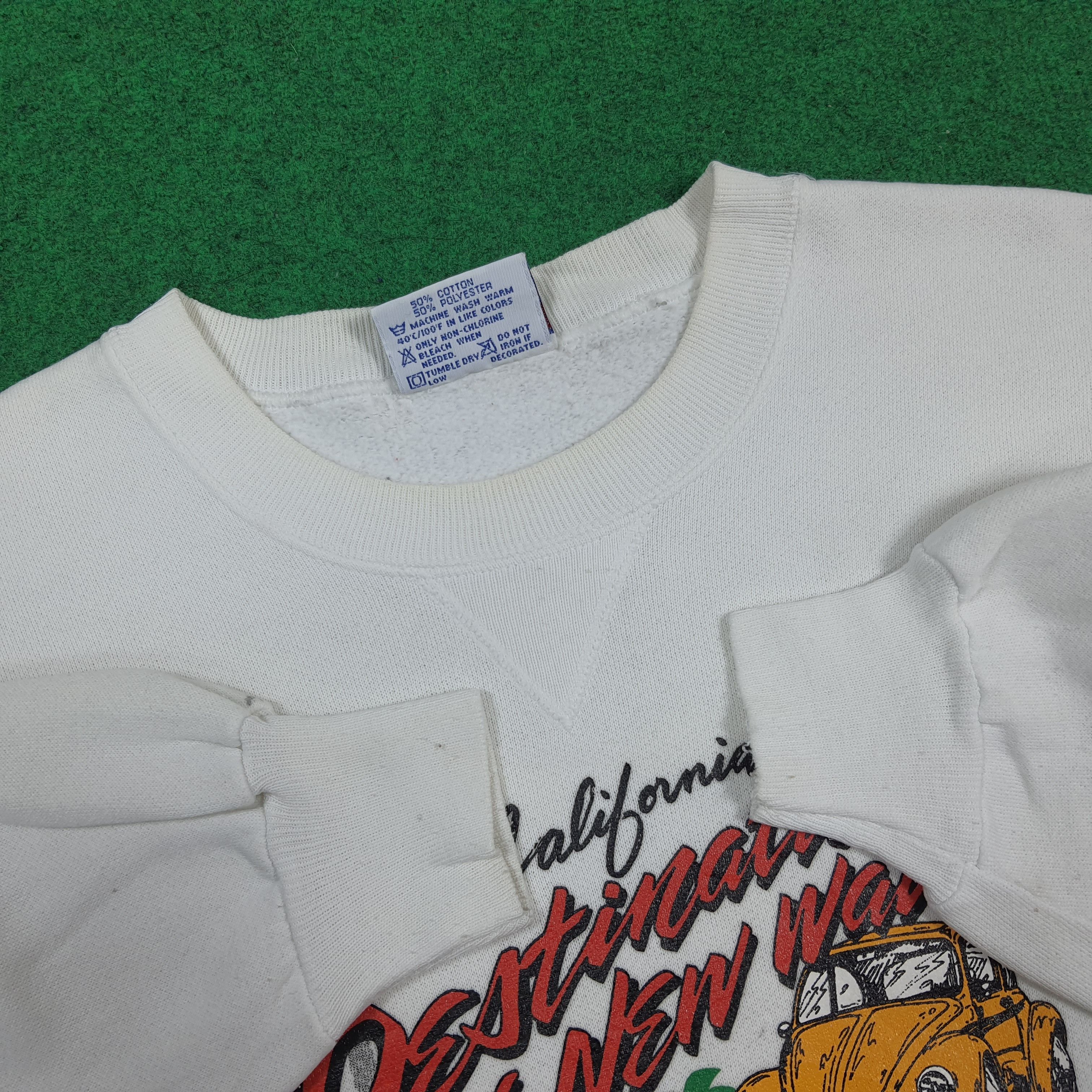 Hanes Vintage Mooneyes Volkswagen Crewneck Sweatshirt C295N8 Size US S / EU 44-46 / 1 - 5 Thumbnail