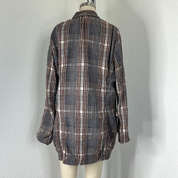 Issey Miyake Issey Miyake Seer Sucker VTG Plaid Tunic Plantation Blazer D Size L / US 10 / IT 46 - 7 Thumbnail
