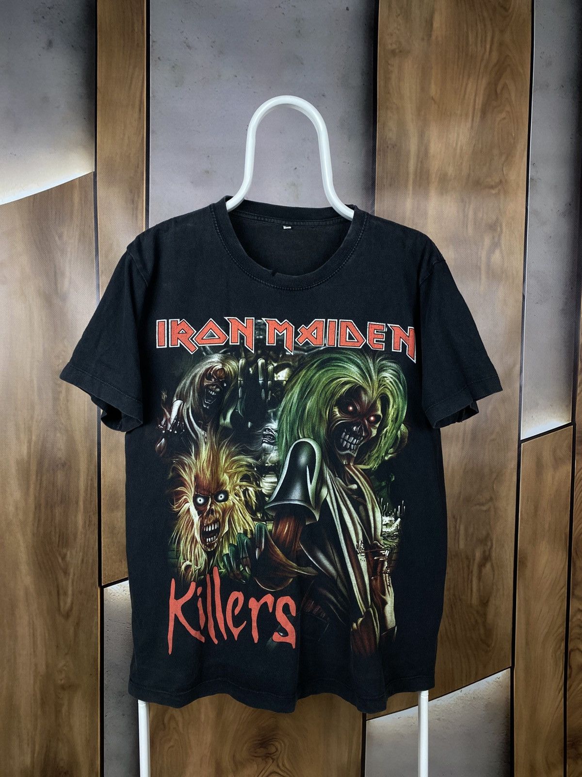 Iron Maiden 💀Vintage 00s T-Shirt Iron Maiden Killers Rock Band VTG Tee💀 Size US M / EU 48-50 / 2 - 1 Thumbnail