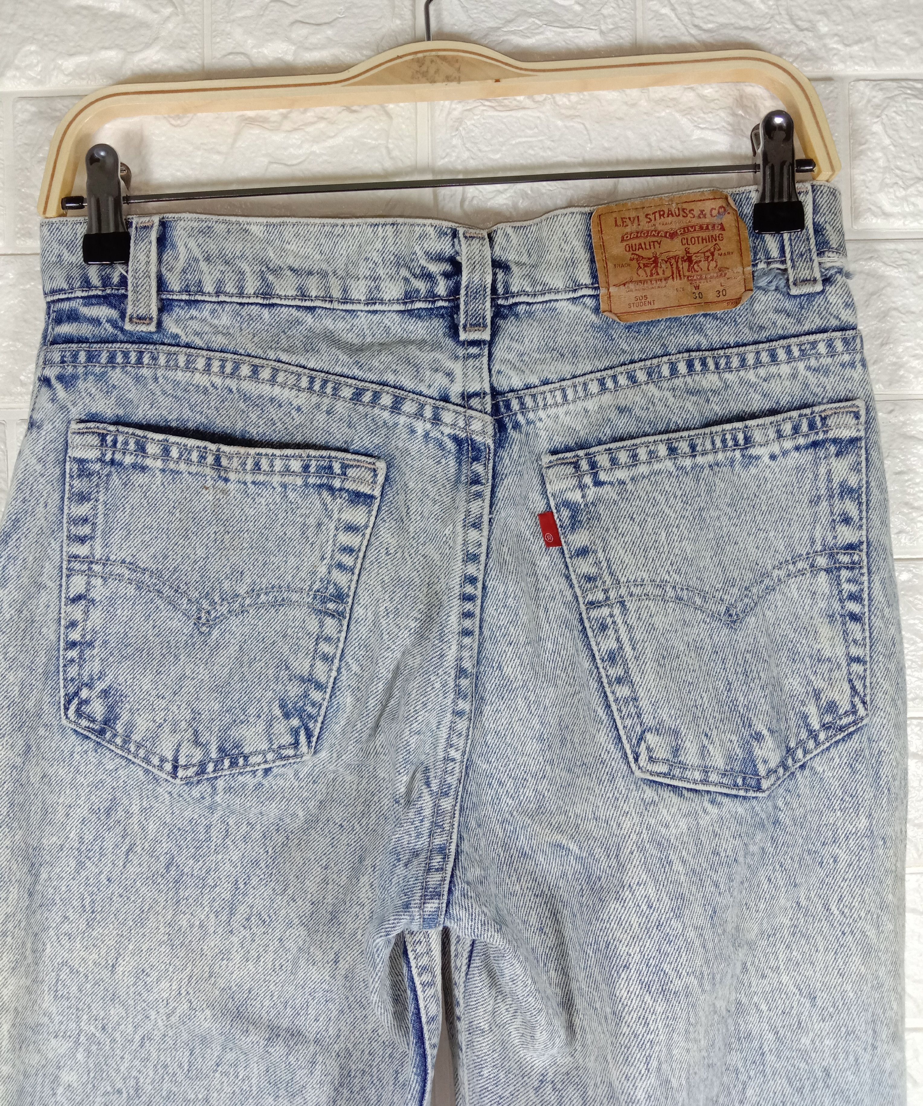 Levi's Vintage 90s Levi's 505 Acid Wash Jeans Size US 30 / EU 46 - 6 Thumbnail